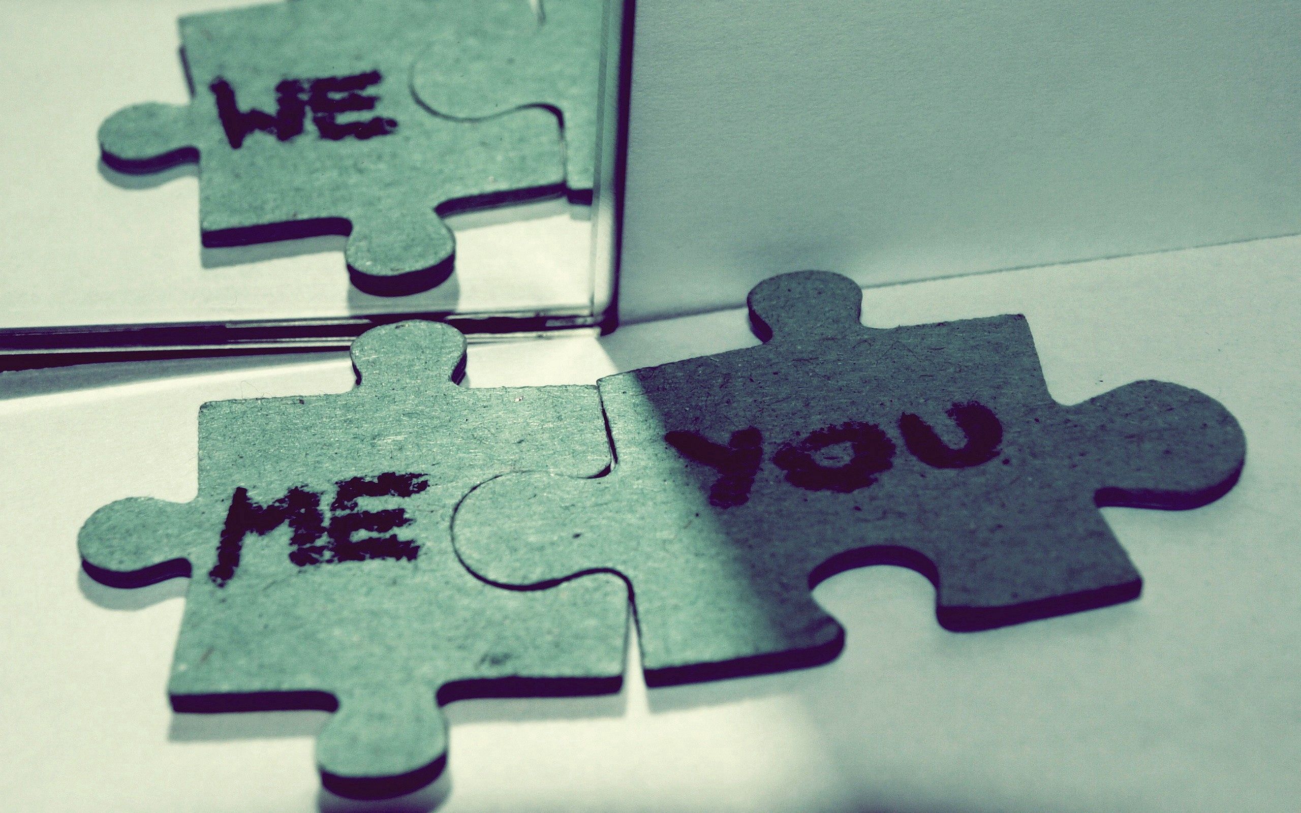 words, love, reflection, mirror, jigsaw puzzles, puzzles, you, you will