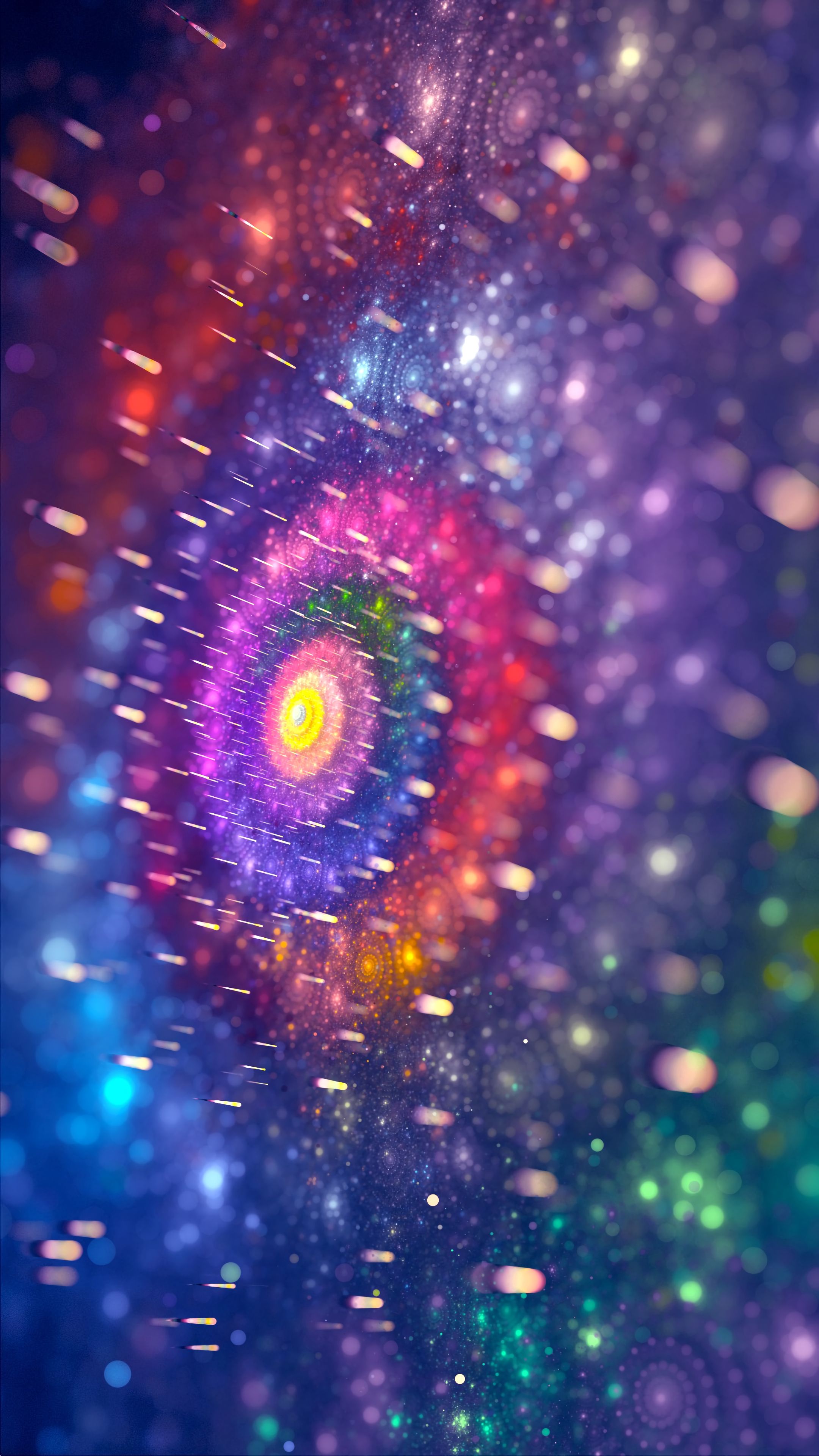 Free download wallpaper Shine, Brilliance, Motley, Abstract, Circles, Patterns, Multicolored, Fractal on your PC desktop