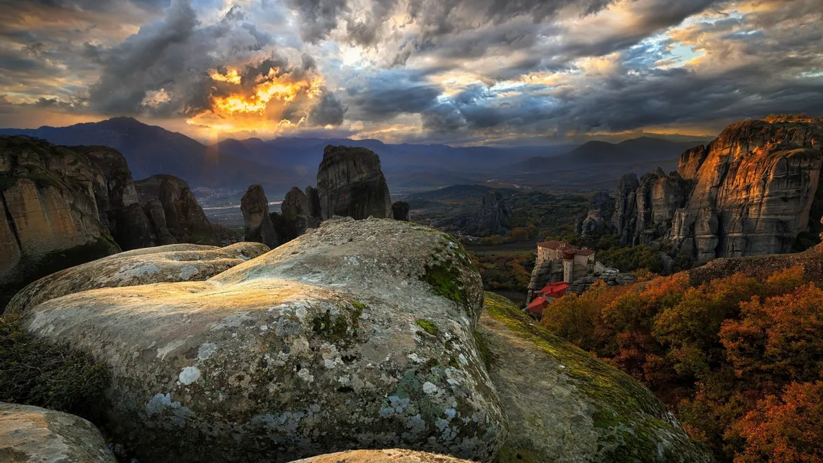 Desktop wallpaper: Monastery, Meteora, Greece, Religious, Cloud ...