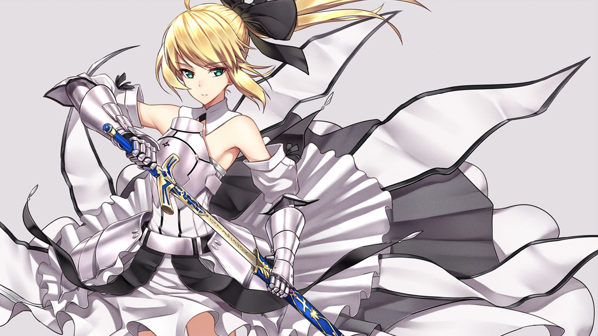 Free download wallpaper Anime, Armor, Sword, Fate/stay Night, Saber Lily, Fate Series on your PC desktop