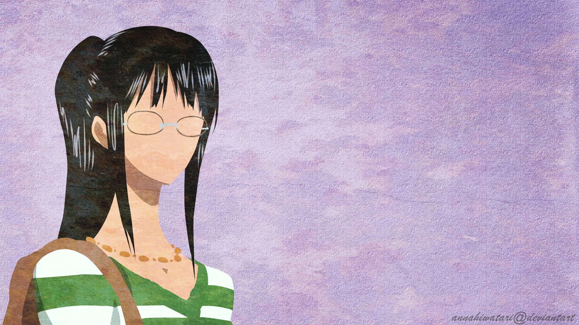 Téléchargez des papiers peints mobile Animé, Minimaliste, One Piece, Nico Robin gratuitement.