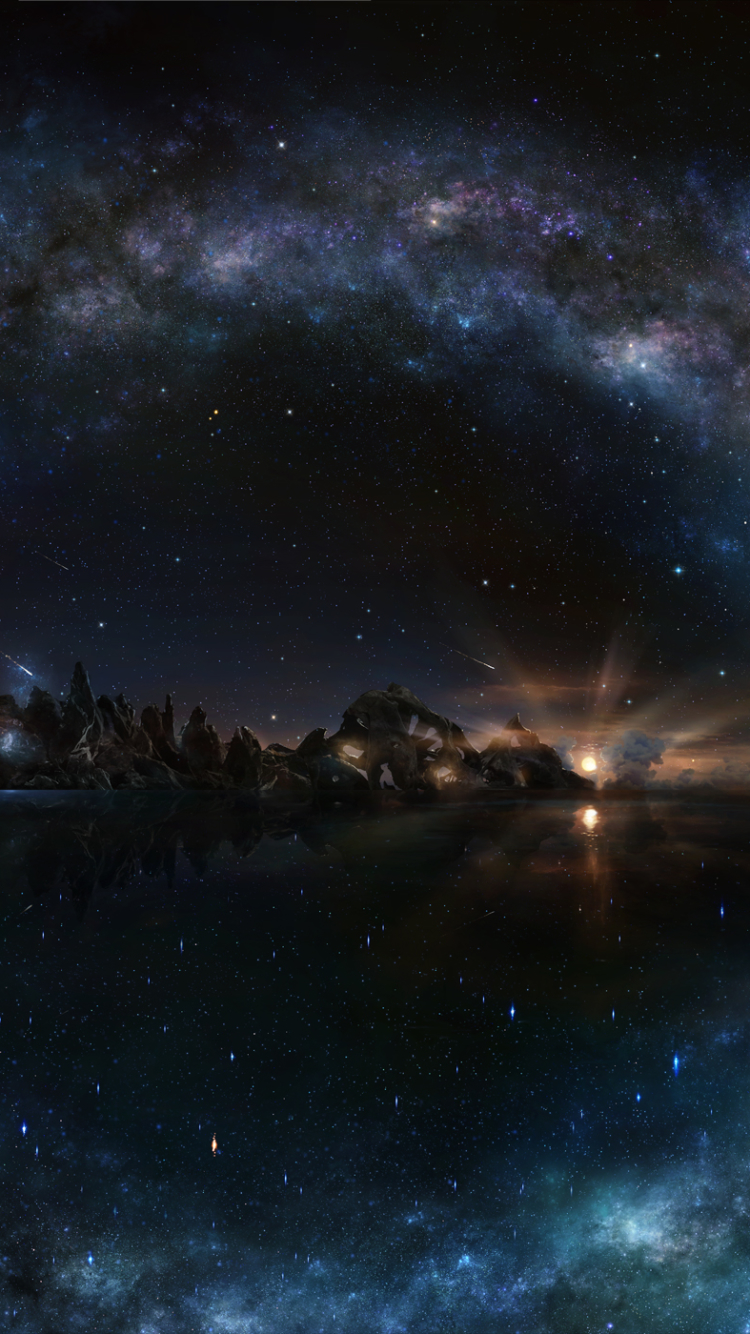 night sky, sci fi
