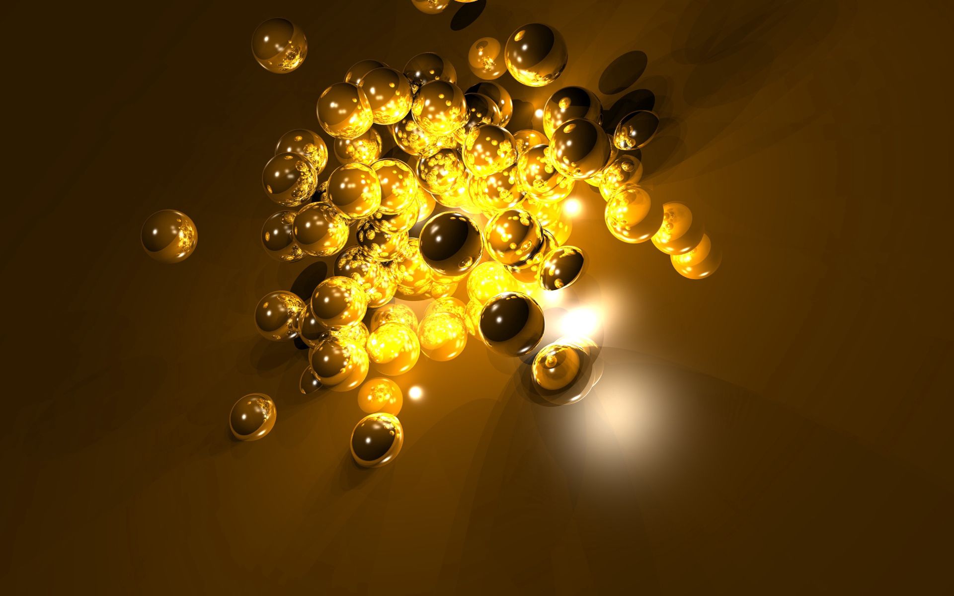 Download mobile wallpaper Surface, Shine, Light, Form, Abstract, Balls for free.