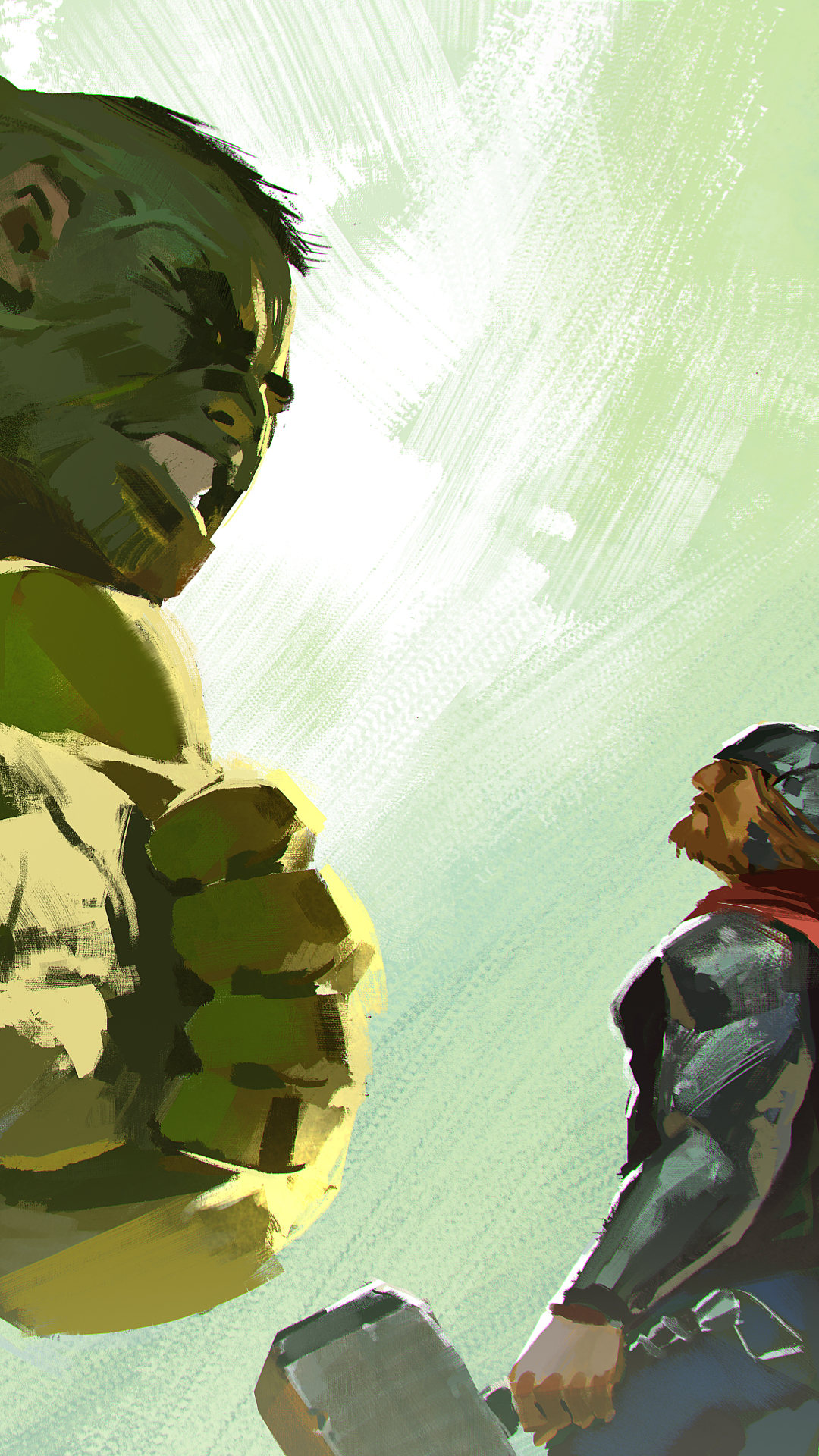 Handy-Wallpaper Hulk, Comics, Thor, Marvel Comics kostenlos herunterladen.