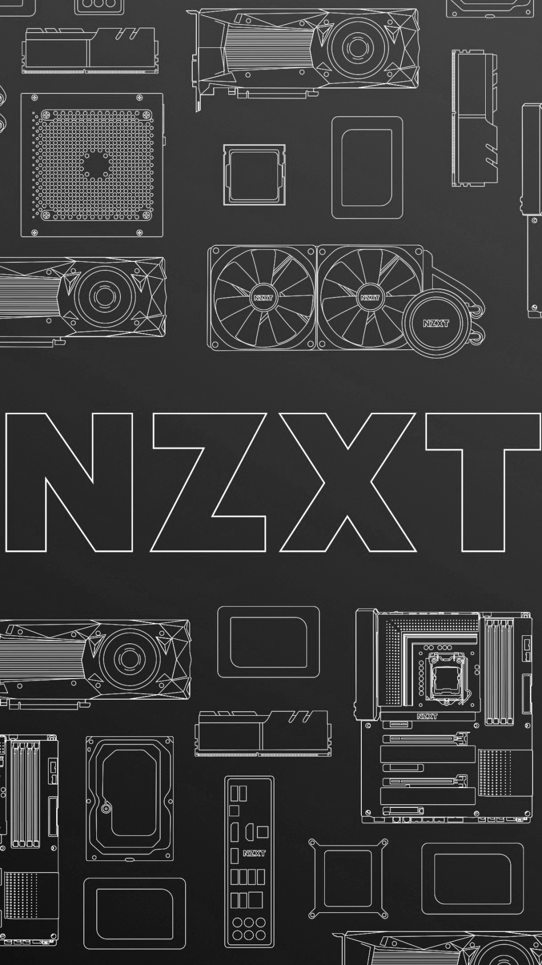 Download mobile wallpaper Technology, Nzxt for free.