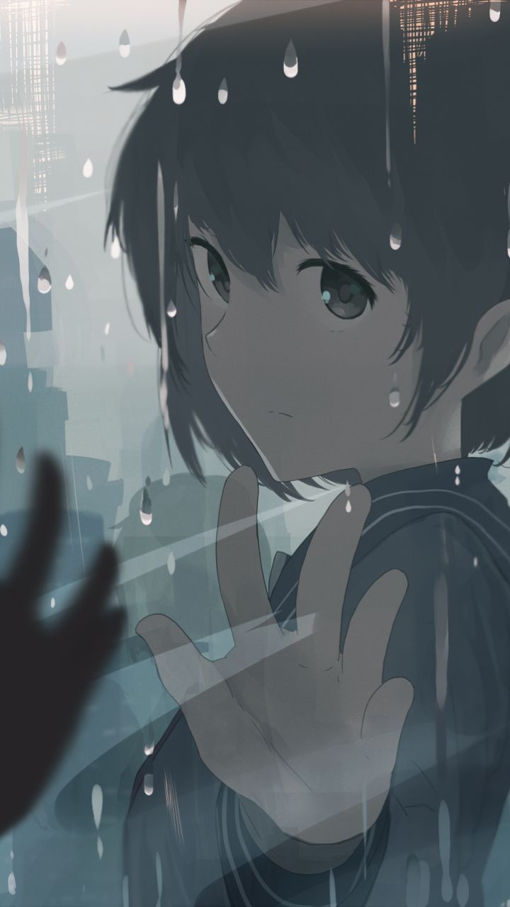 Download mobile wallpaper Anime, Rain, Original for free.