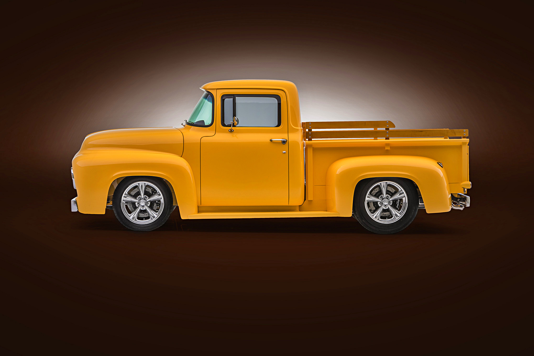 Laden Sie 1956 Ford F100 HD-Desktop-Hintergründe herunter