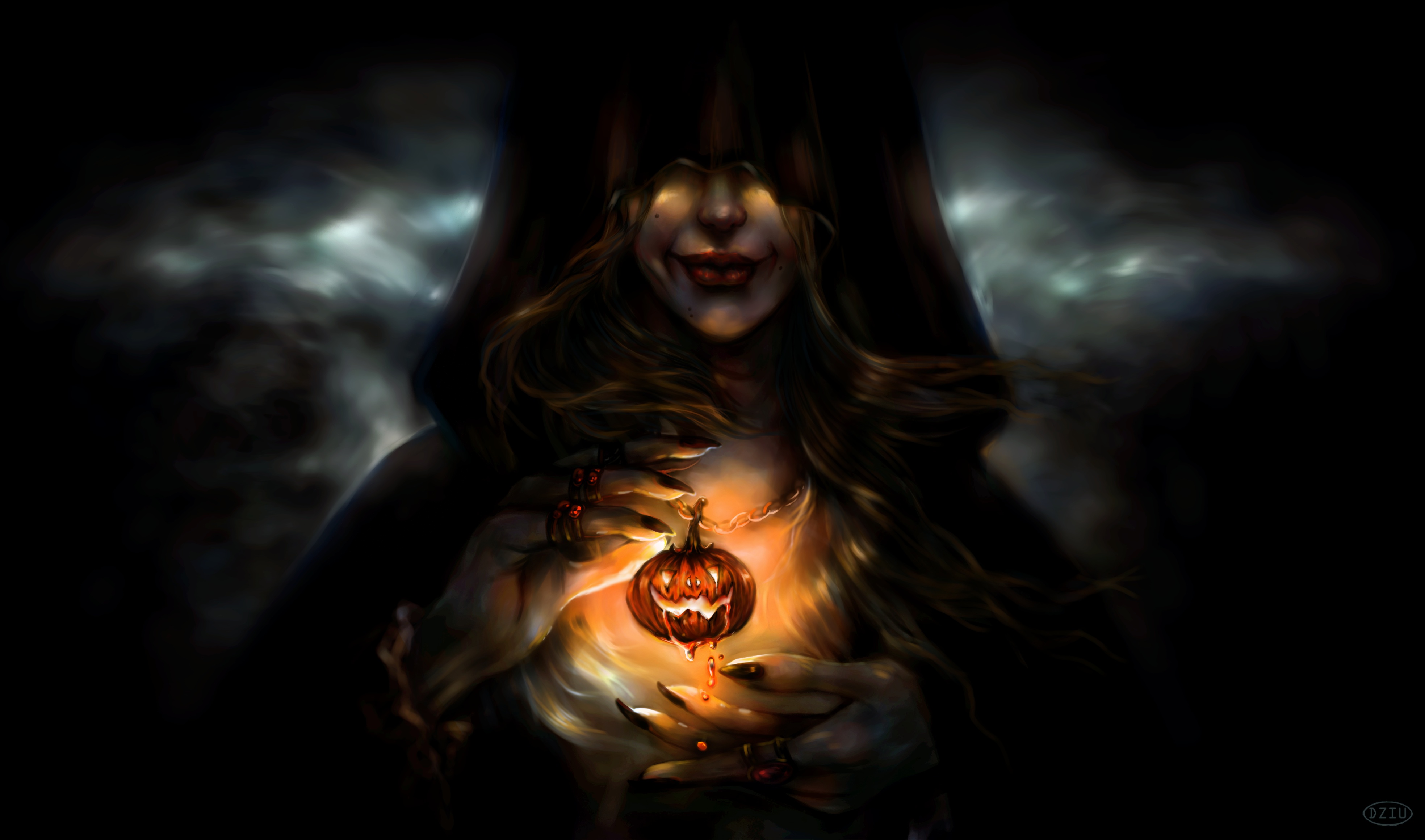 Laden Sie das Feiertage, Halloween, Dunkel, Jack O' Laterne-Bild kostenlos auf Ihren PC-Desktop herunter