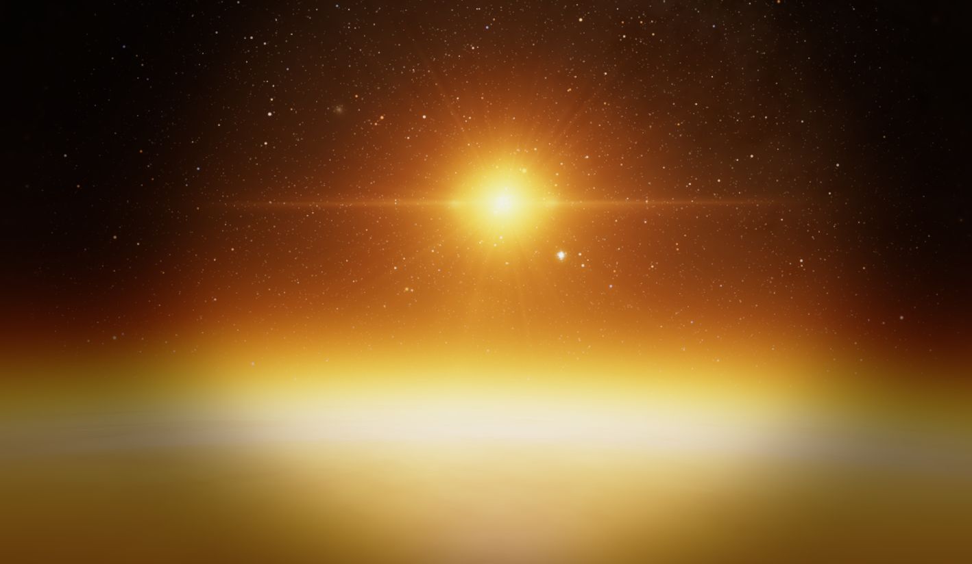 Free download wallpaper Universe, Sun, Light, Space, Planet, Sci Fi on your PC desktop