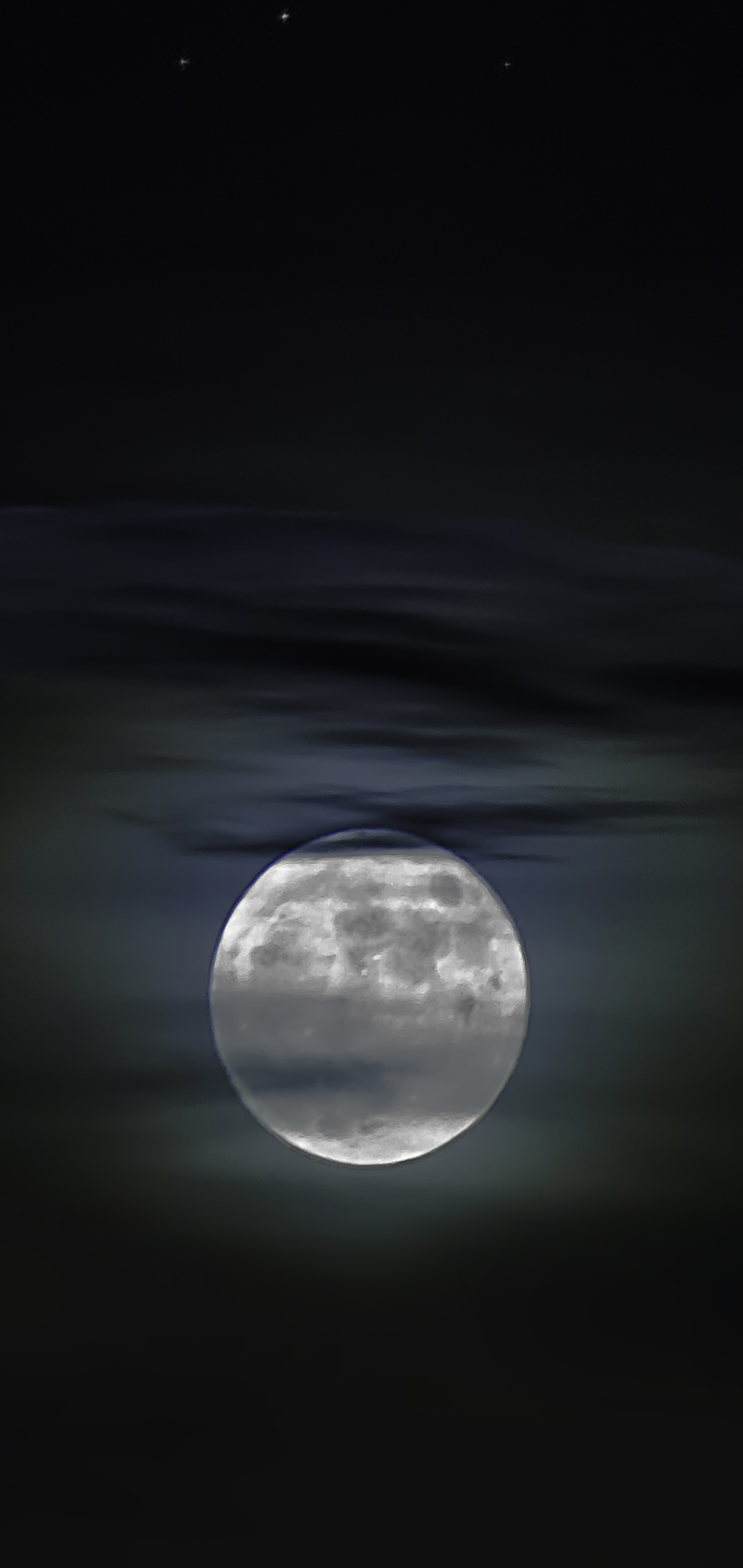 Download mobile wallpaper Night, Moon, Earth for free.