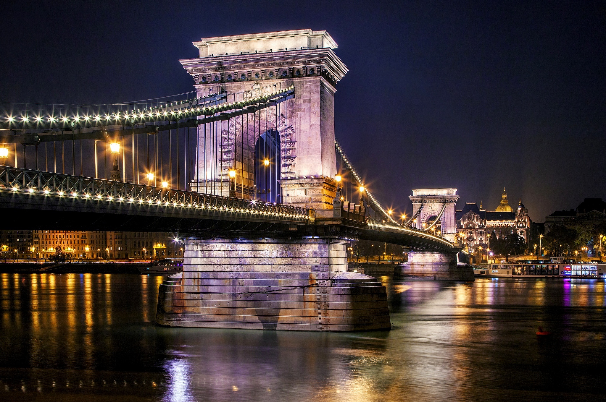 287081 скачать обои сделано человеком, цепной мост, будапешт, венгрия, мосты - заставки и картинки бесплатно