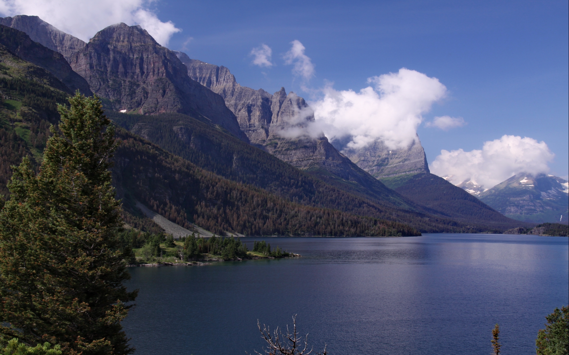 Download mobile wallpaper Earth, Saint Mary Lake for free.