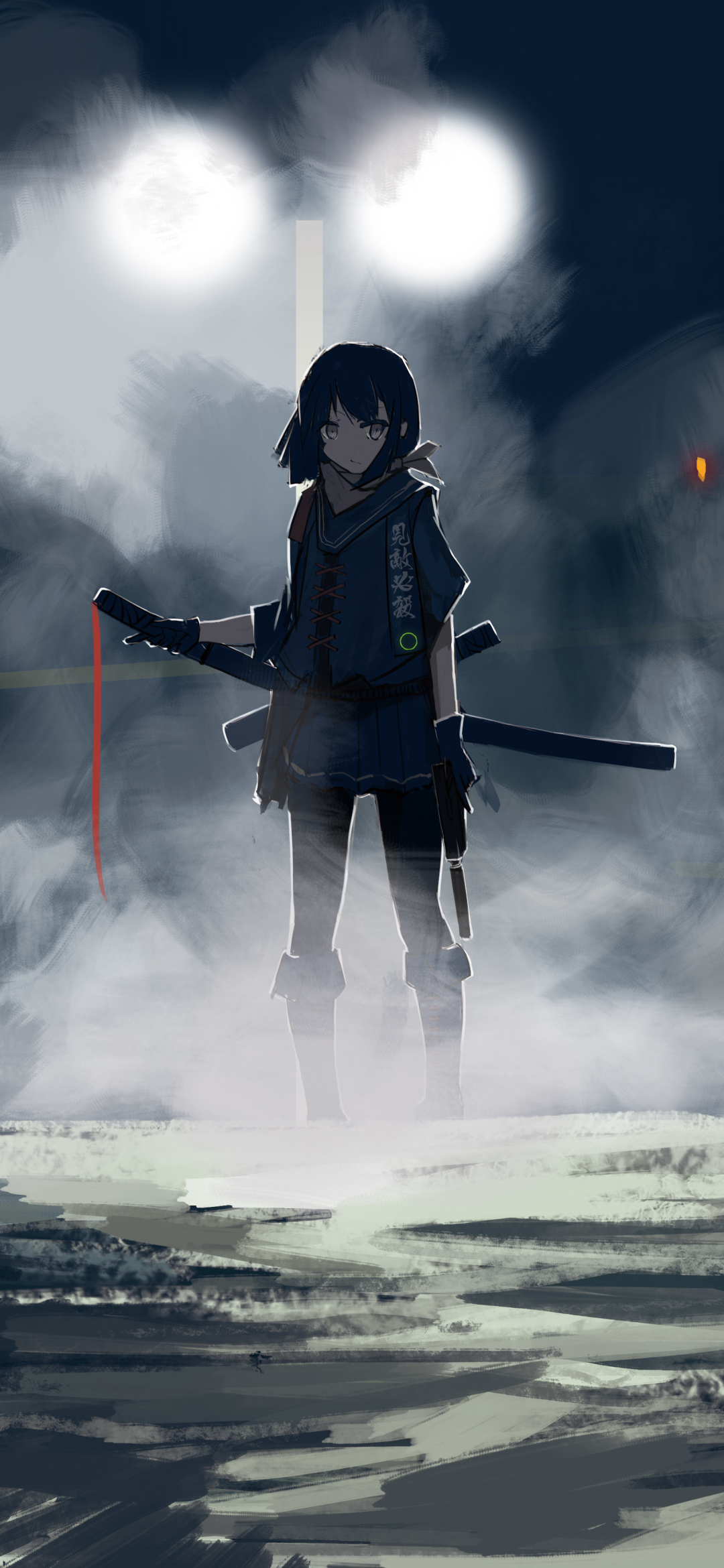 assassin, anime, original, sword HD wallpaper