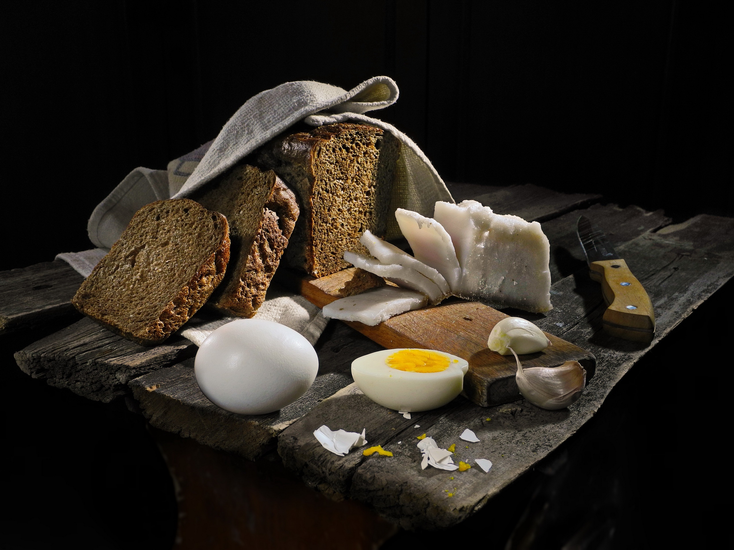Free download wallpaper Food, Still Life, Egg, Bread on your PC desktop