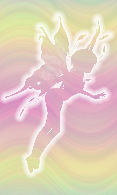 無料モバイル壁紙ファンタジー, シルエット, 色, 妖精をダウンロードします。