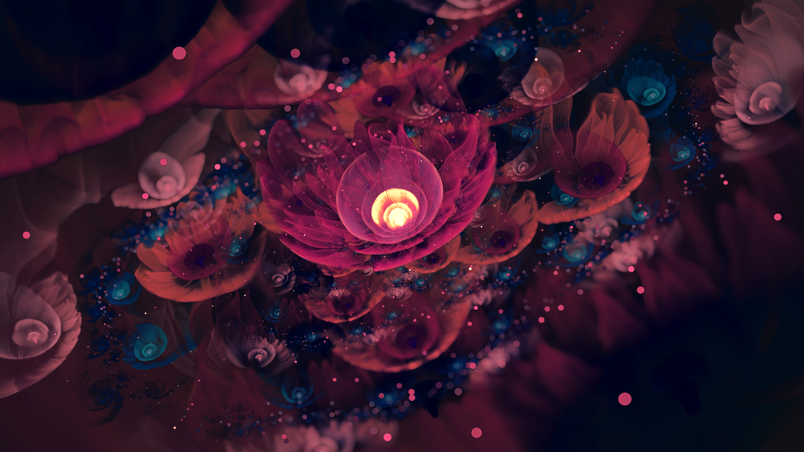 Download mobile wallpaper Abstract, Flower, Fractal for free.