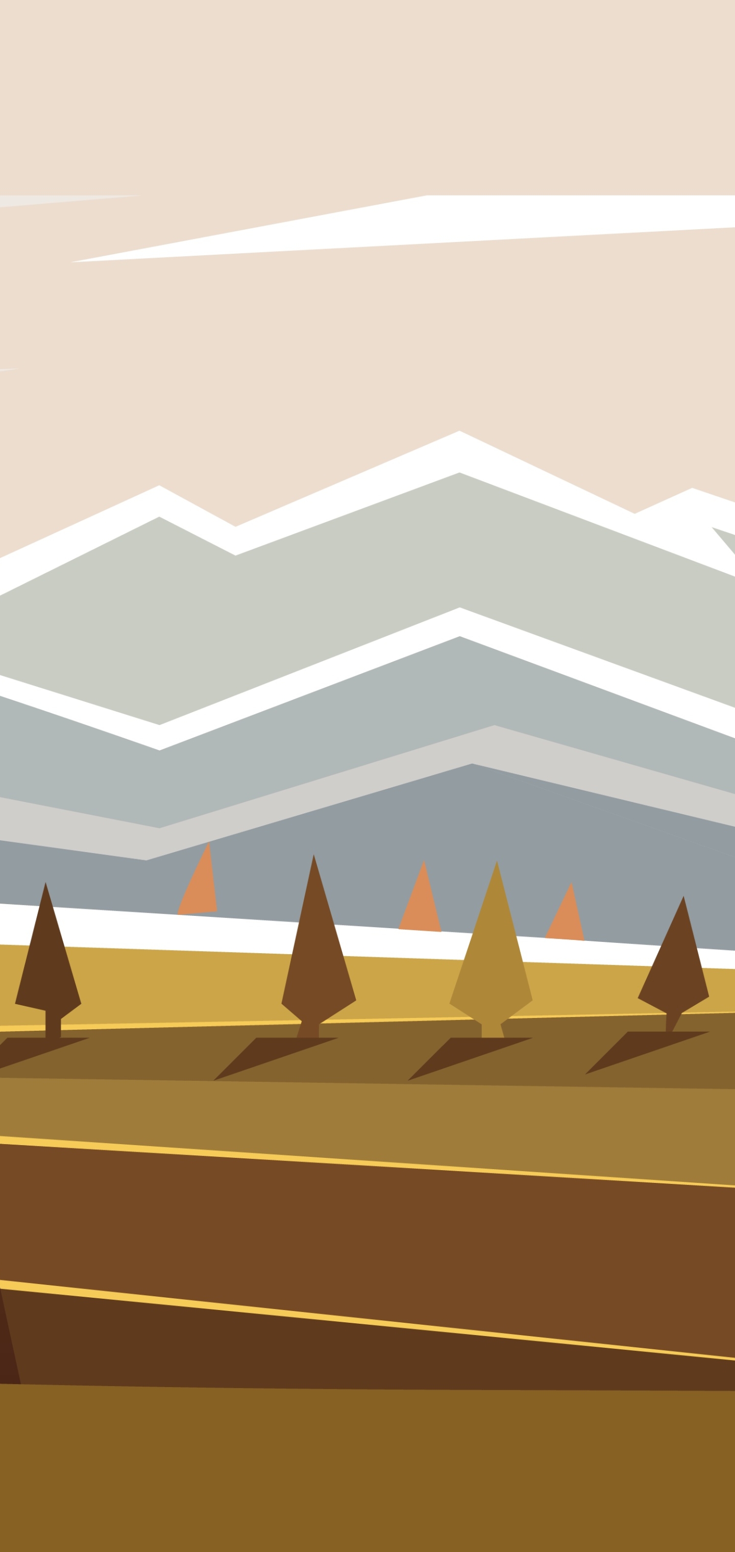 Download mobile wallpaper Mountain, Artistic, Minimalist for free.