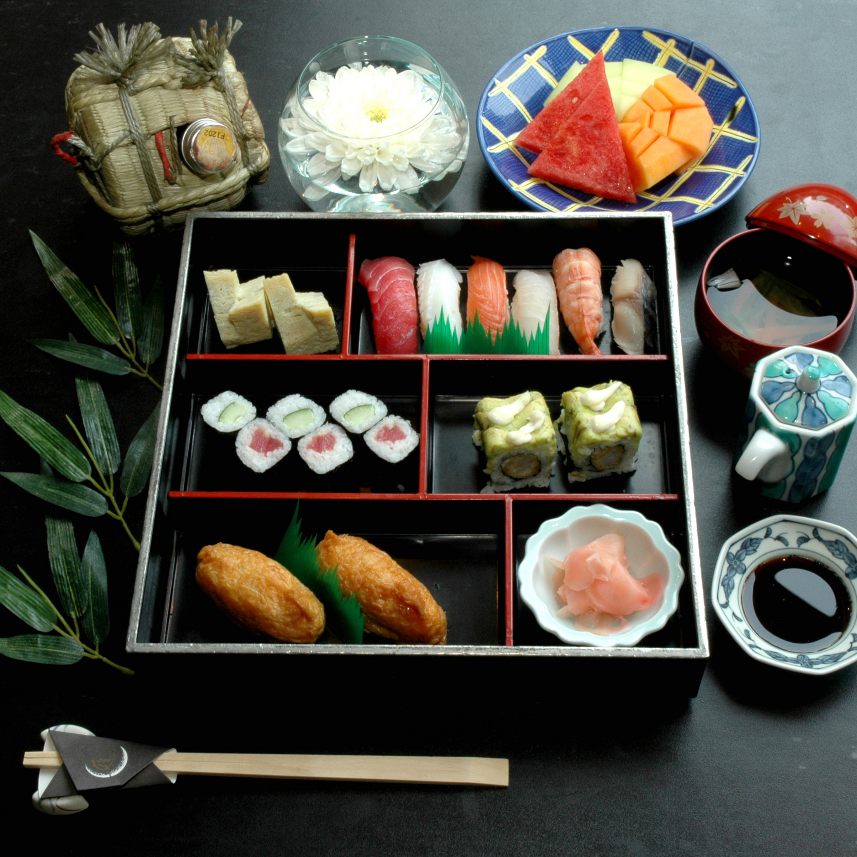 Download mobile wallpaper Food, Sushi, Seafood, Bento Sushi for free.