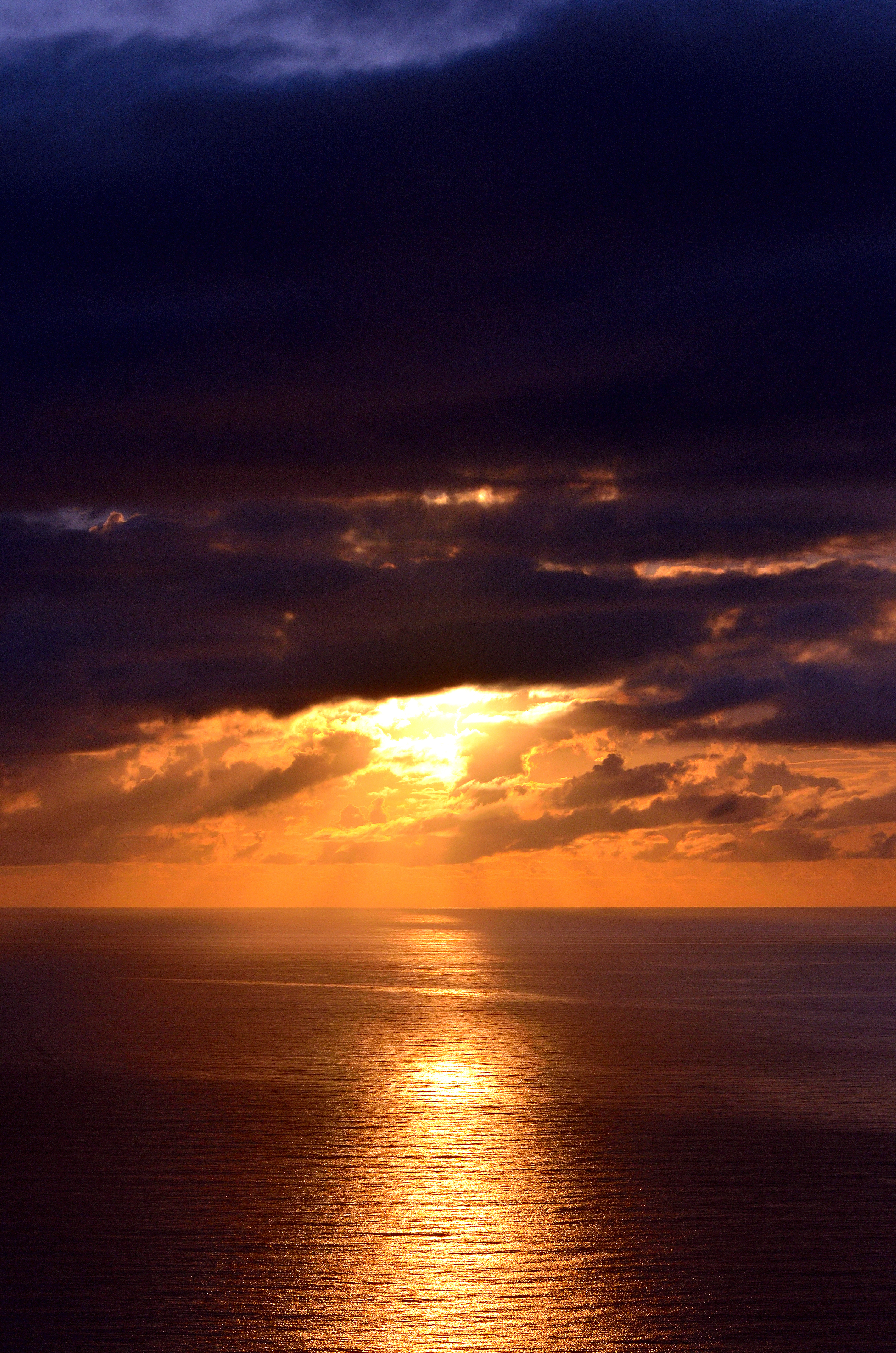 brazil, nature, sunset, clouds, horizon, ocean, santa catarina HD wallpaper