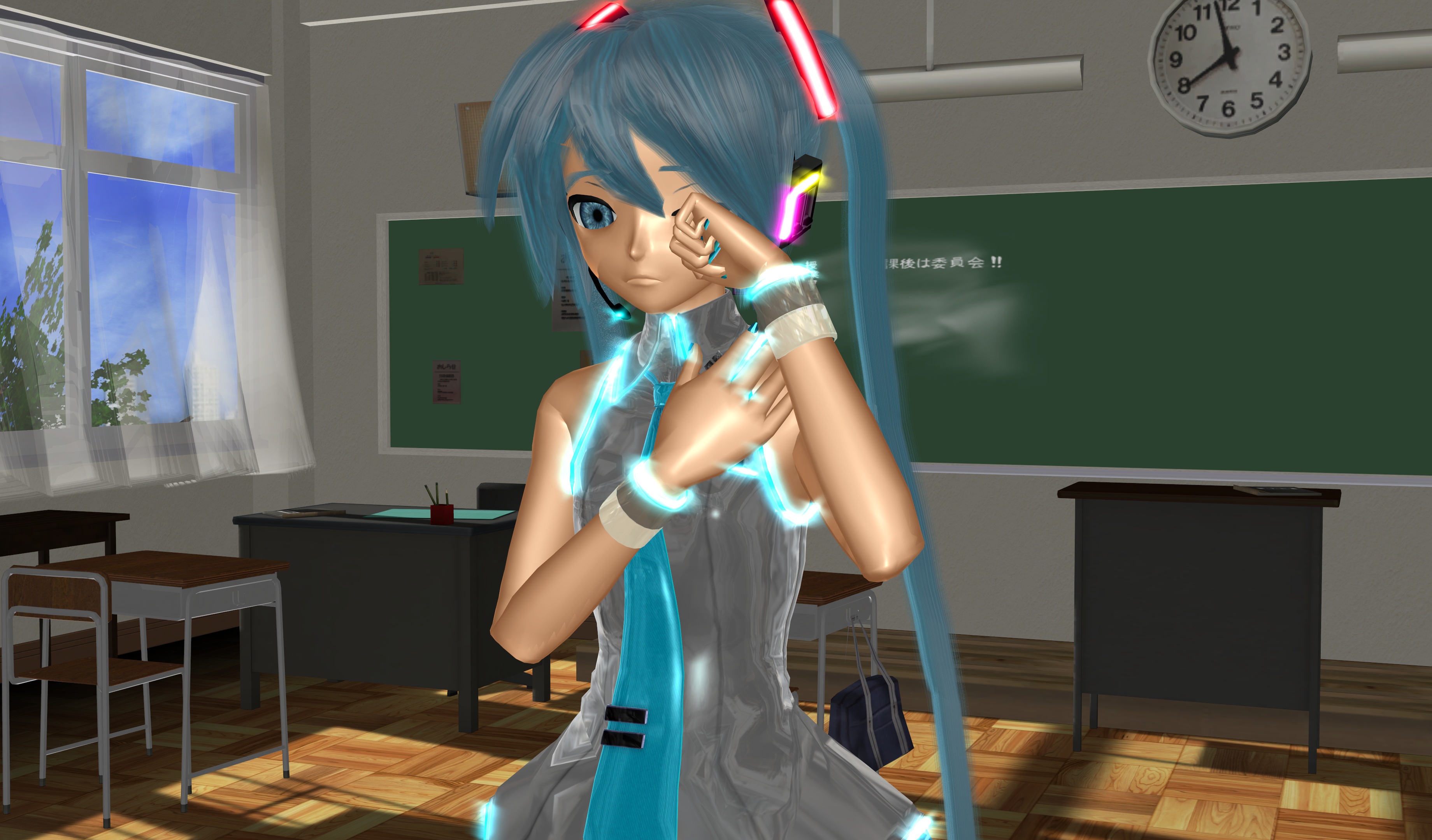 Descarga gratuita de fondo de pantalla para móvil de Vocaloid, Ojos Azules, Animado, Pelo Azul, Hatsune Miku, Llorando.