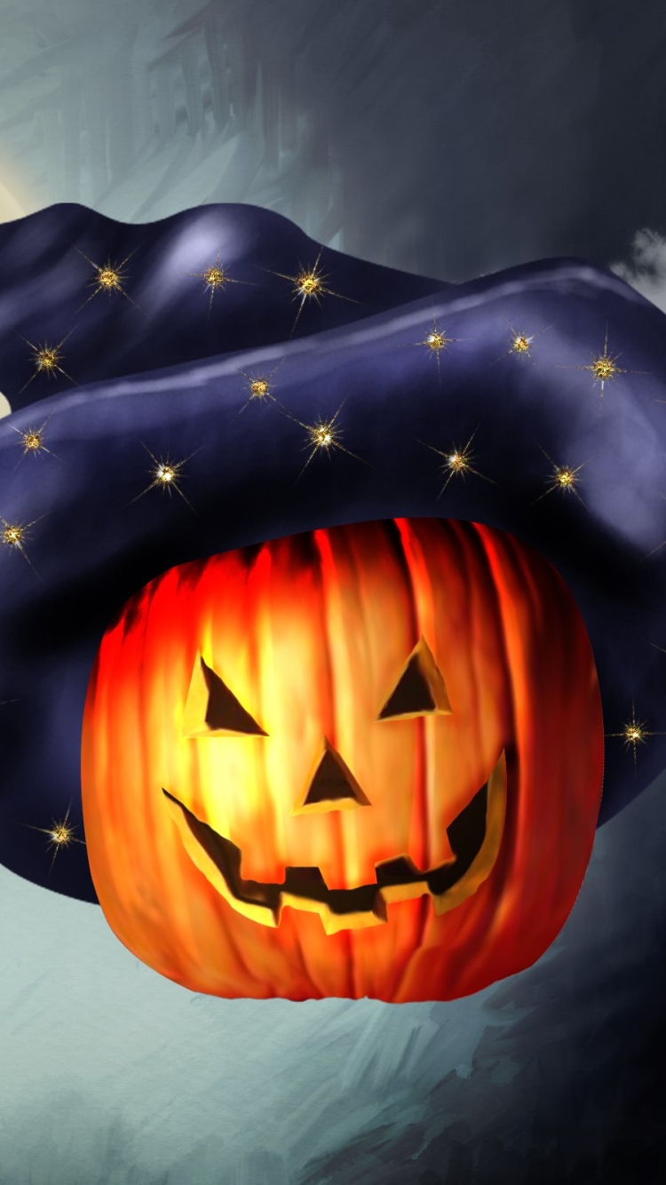 Download mobile wallpaper Halloween, Pumpkin, Holiday, Happy Halloween for free.