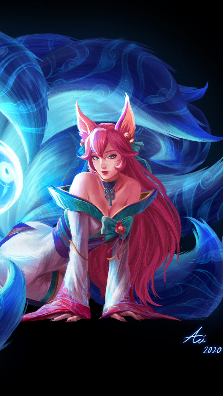 Handy-Wallpaper League Of Legends, Computerspiele, Ahri (Liga Der Legenden) kostenlos herunterladen.