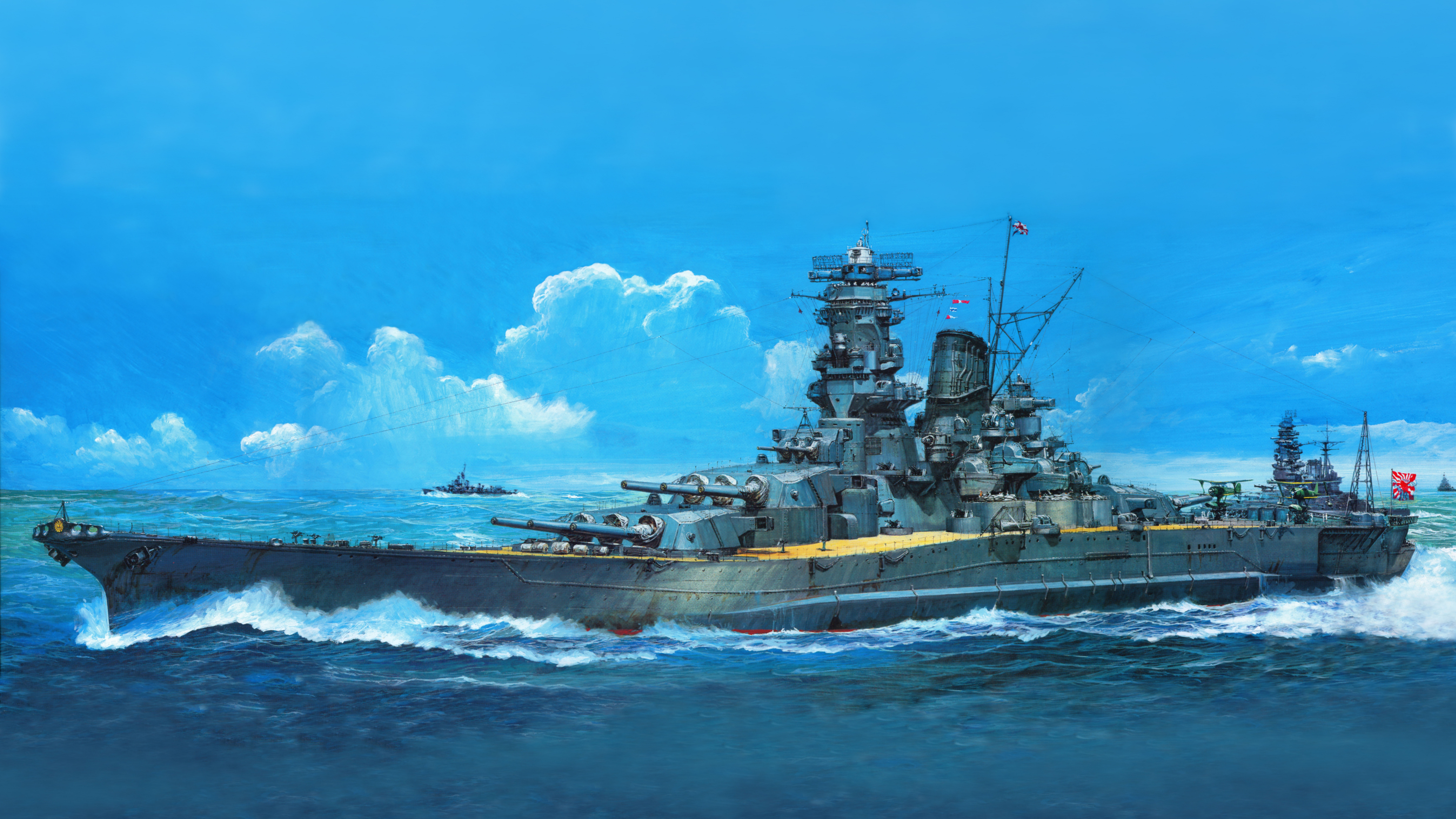 1522126 télécharger l'image navires de guerre, militaire, cuirassé japonais yamato, bataille navale, cuirassé japonais musashi, navire - fonds d'écran et économiseurs d'écran gratuits