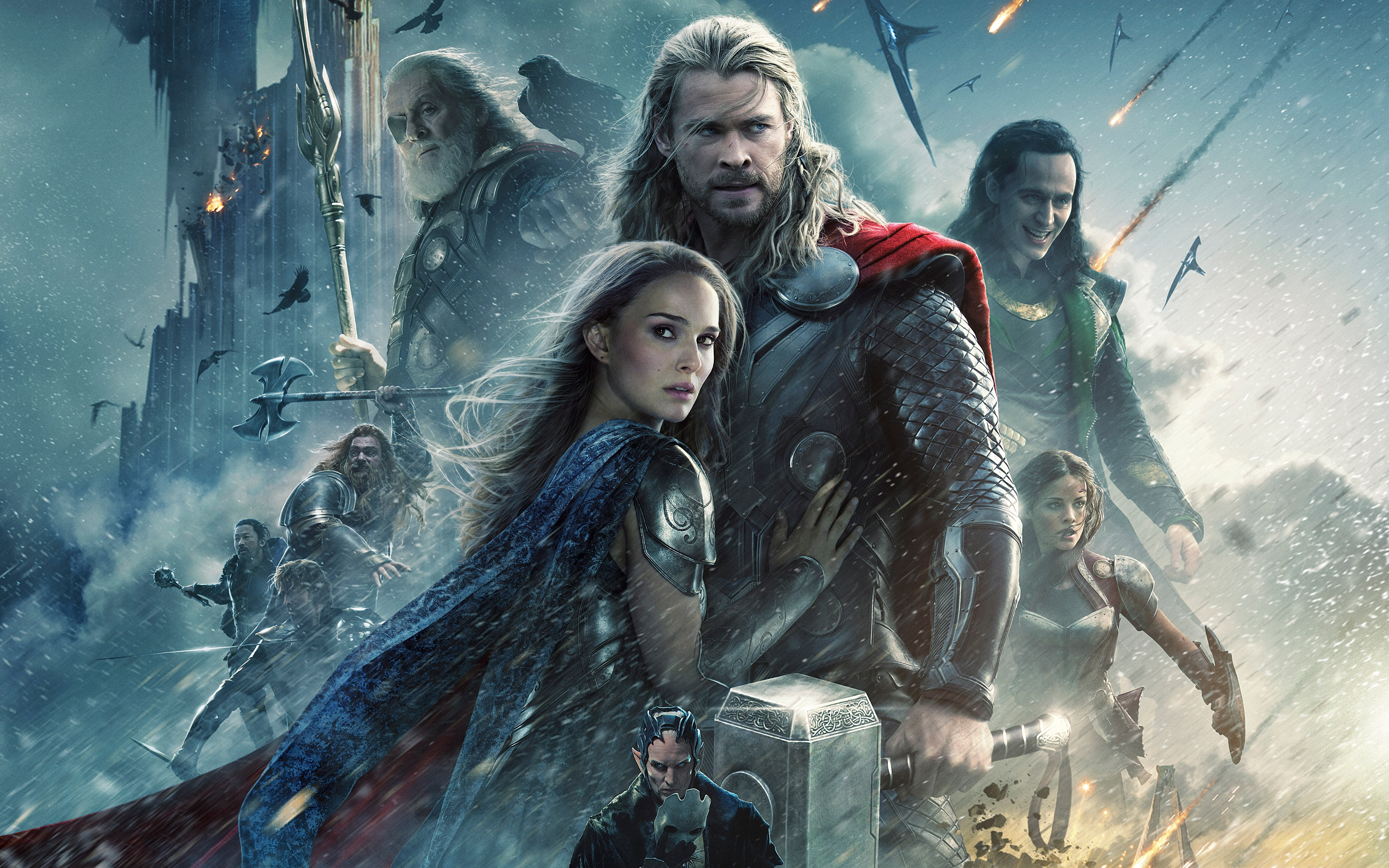Laden Sie Thor The Dark Kingdom HD-Desktop-Hintergründe herunter