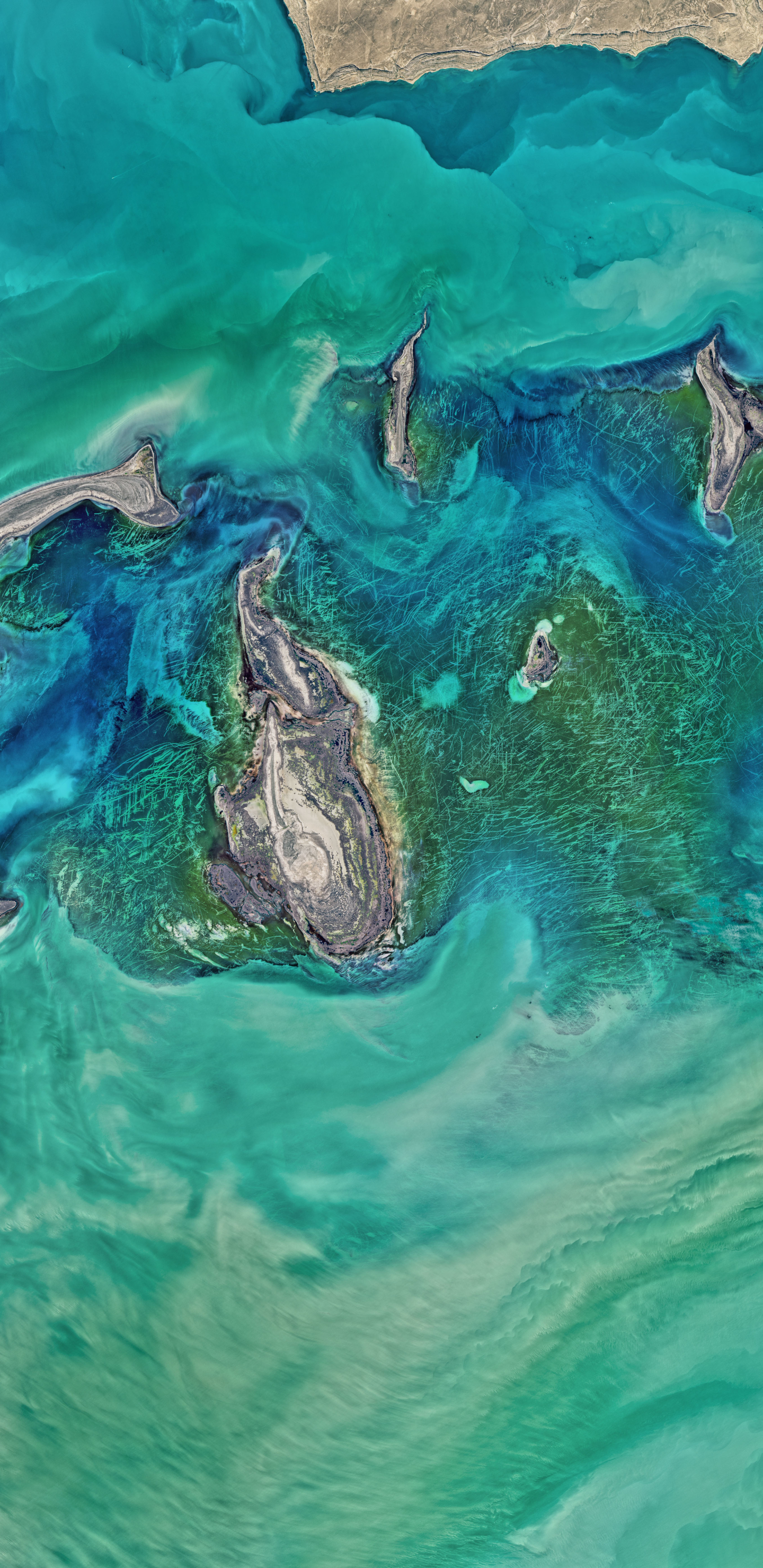 Descarga gratuita de fondo de pantalla para móvil de Océano, Tierra/naturaleza, Desde El Espacio, Fotografía Aérea, Aéreo.