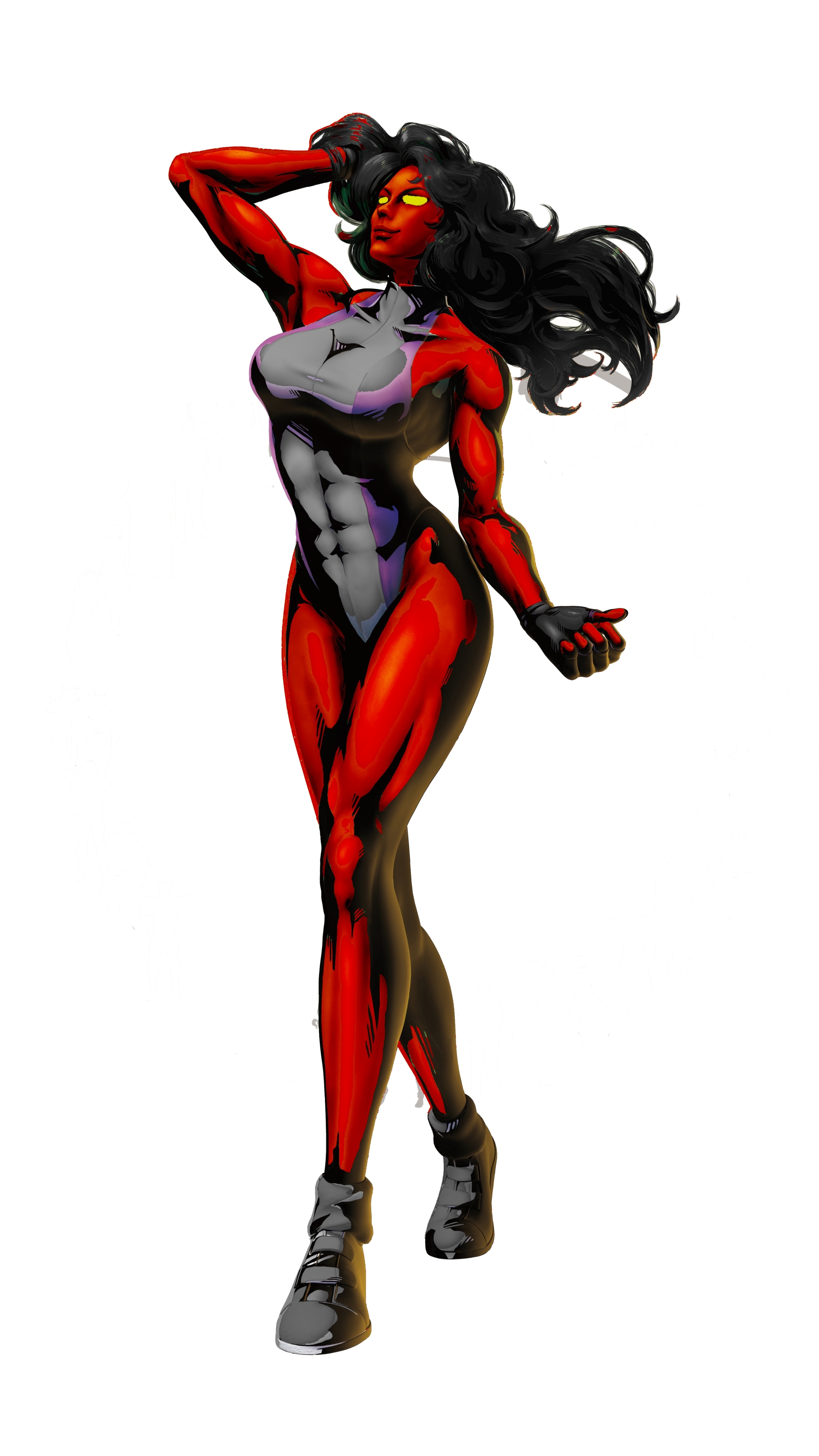 1292874 baixar papel de parede história em quadrinhos, mulher hulk vermelho - protetores de tela e imagens gratuitamente