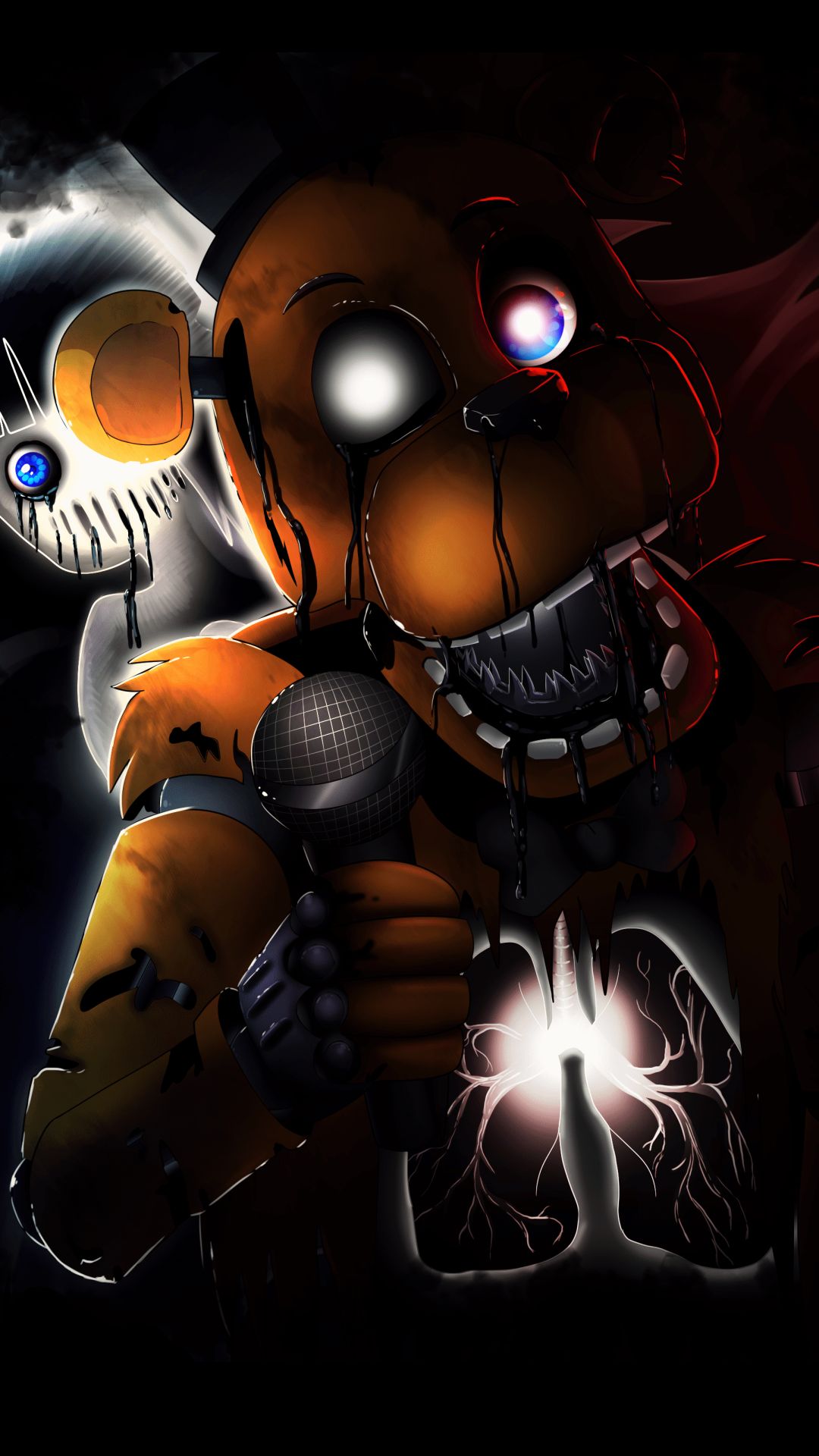 bonnie (five nights at freddy's), chica (five nights at freddy's), foxy (five nights at freddy's), video game, five nights at freddy's 4, freddy (five nights at freddy's), five nights at freddy's