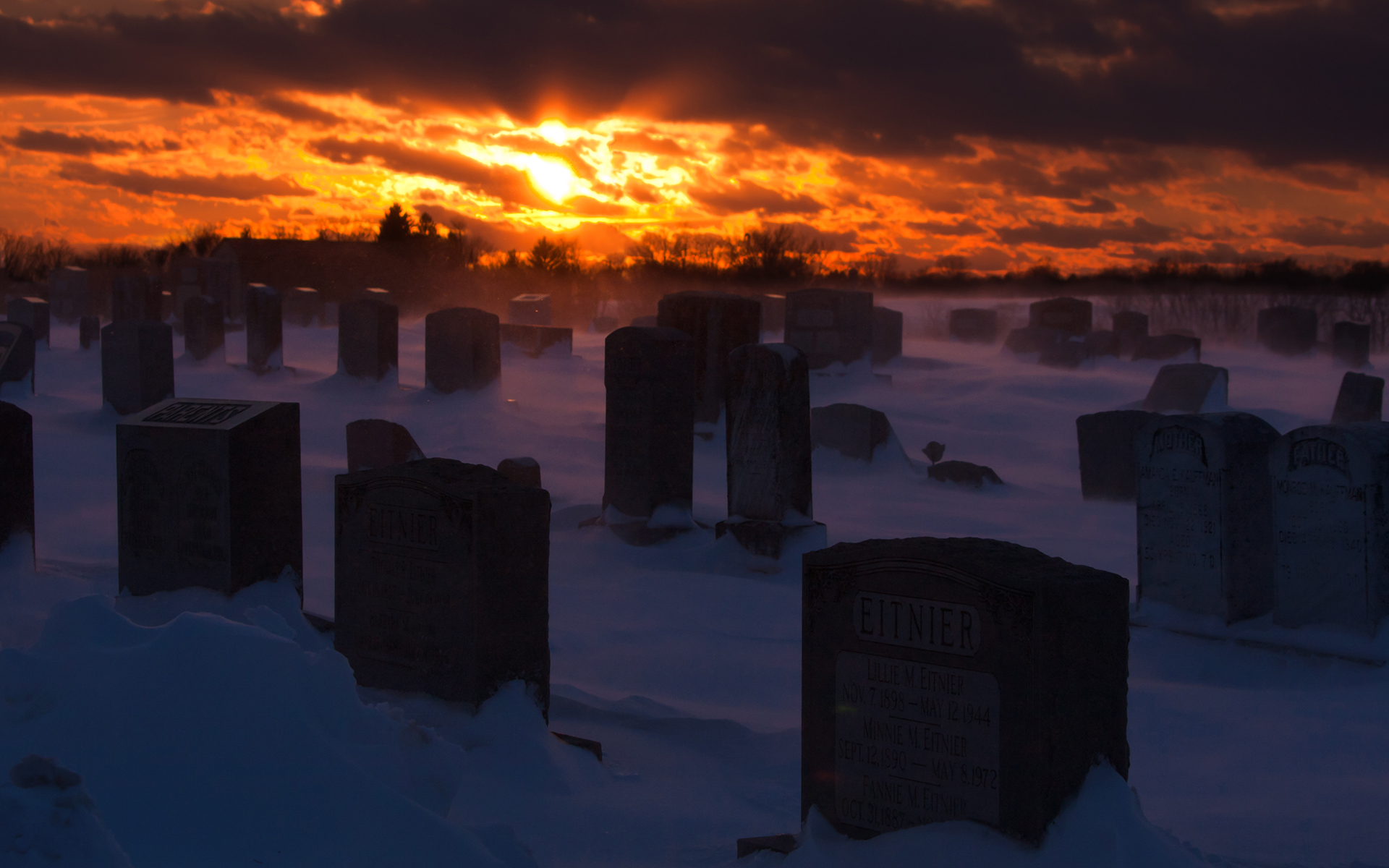grave, religious, cemetery, sunset, tombstone