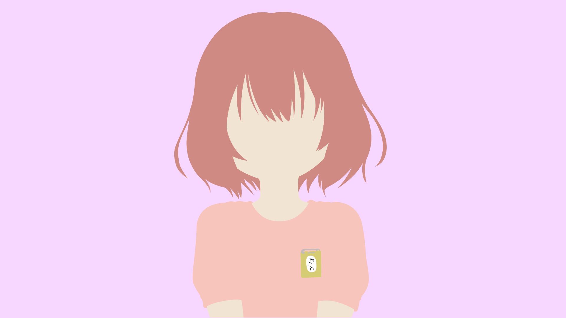 Baixe gratuitamente a imagem Anime, Minimalista, Shouko Nishimiya, Koe No Katachi na área de trabalho do seu PC