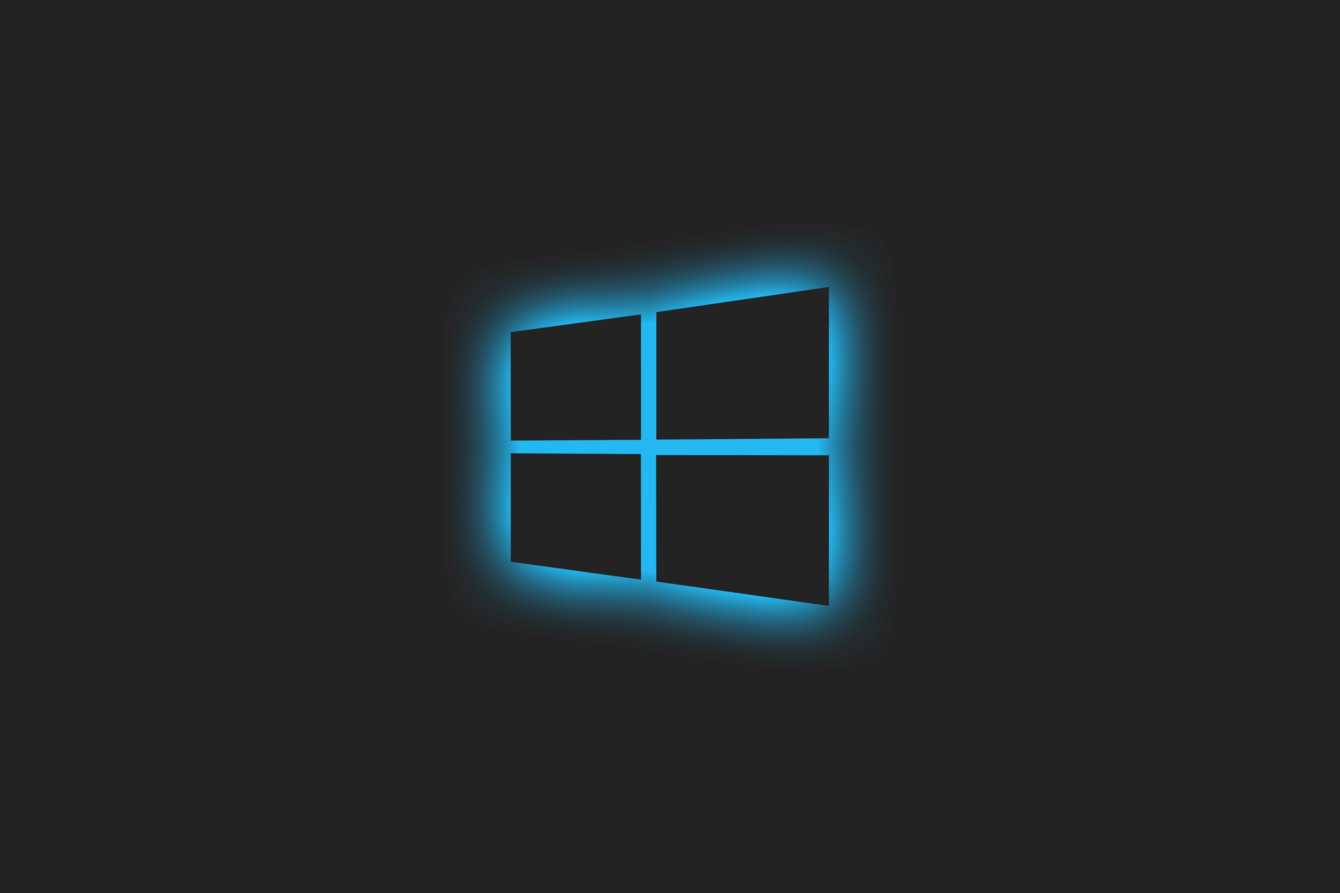 Free download wallpaper Windows, Glow, Technology, Logo on your PC desktop