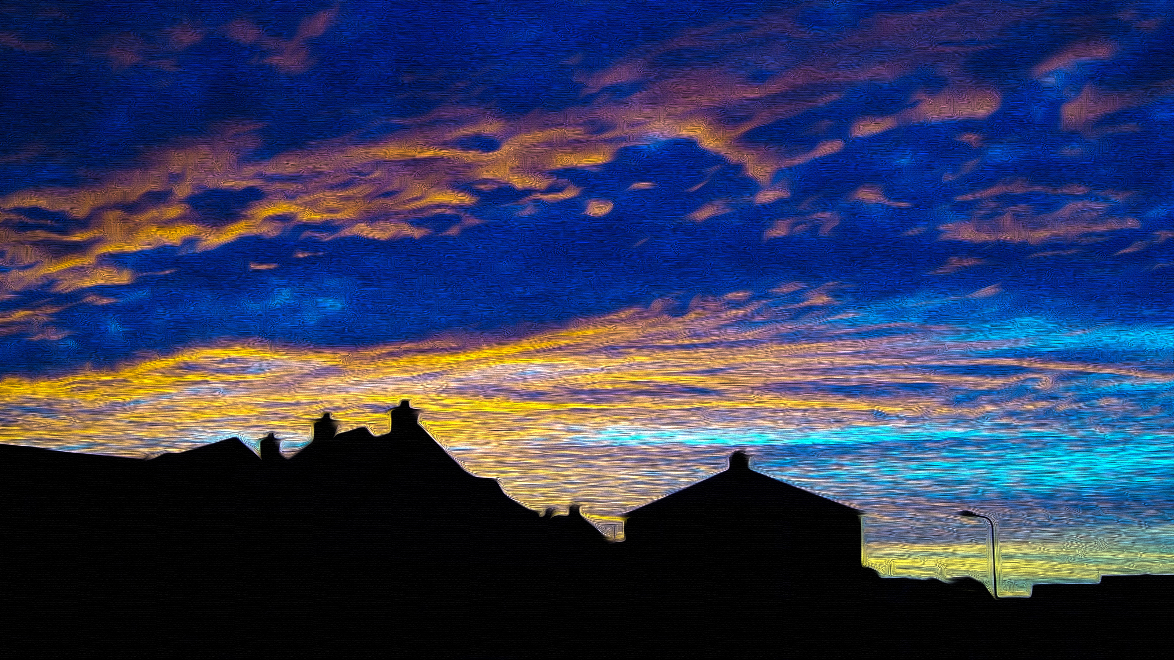 Téléchargez gratuitement l'image Coucher De Soleil, Silhouette, Artistique, Ciel sur le bureau de votre PC