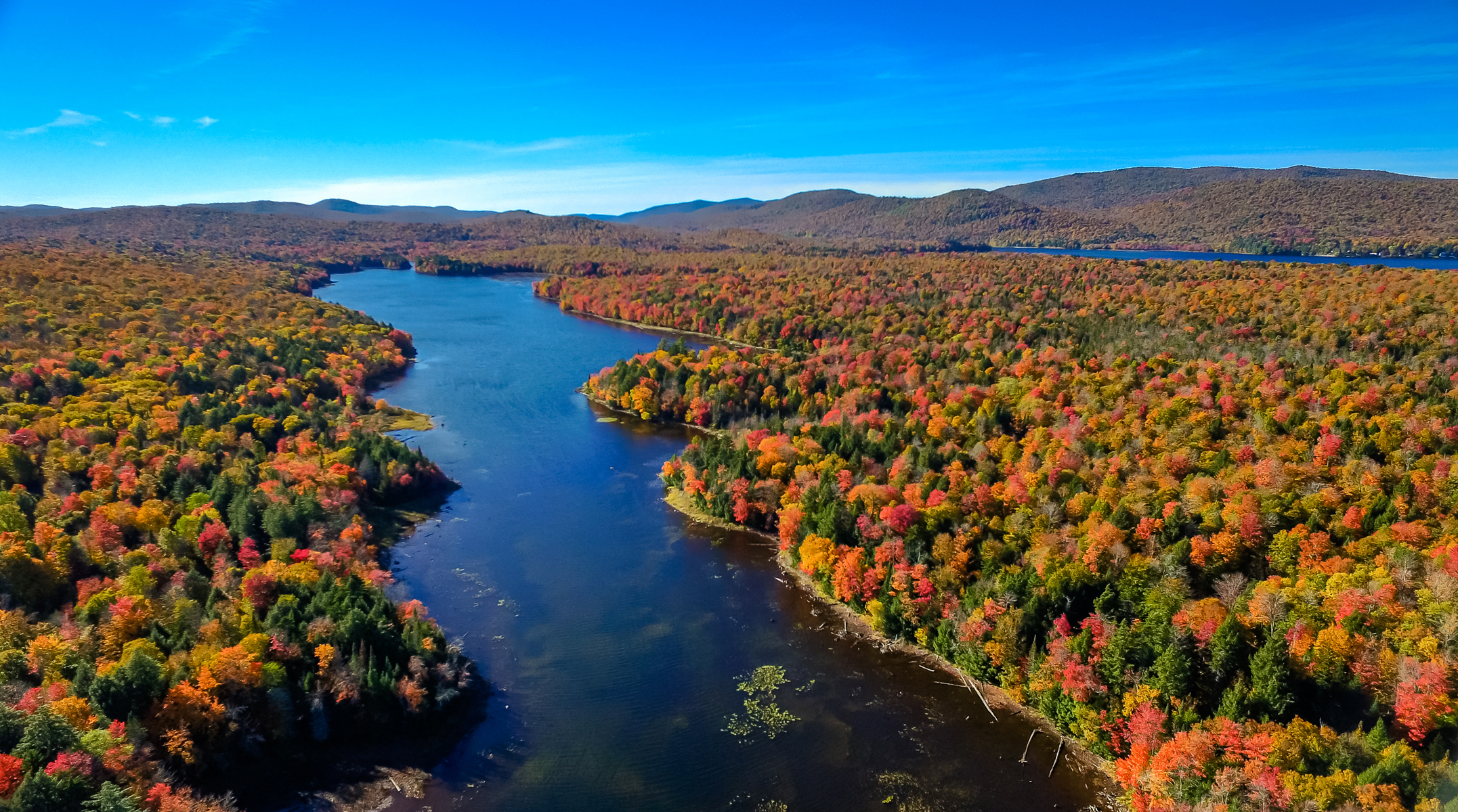 Laden Sie das Landschaft, Natur, Herbst, Wald, Fluss, Erde/natur, Luftbildfotografie-Bild kostenlos auf Ihren PC-Desktop herunter