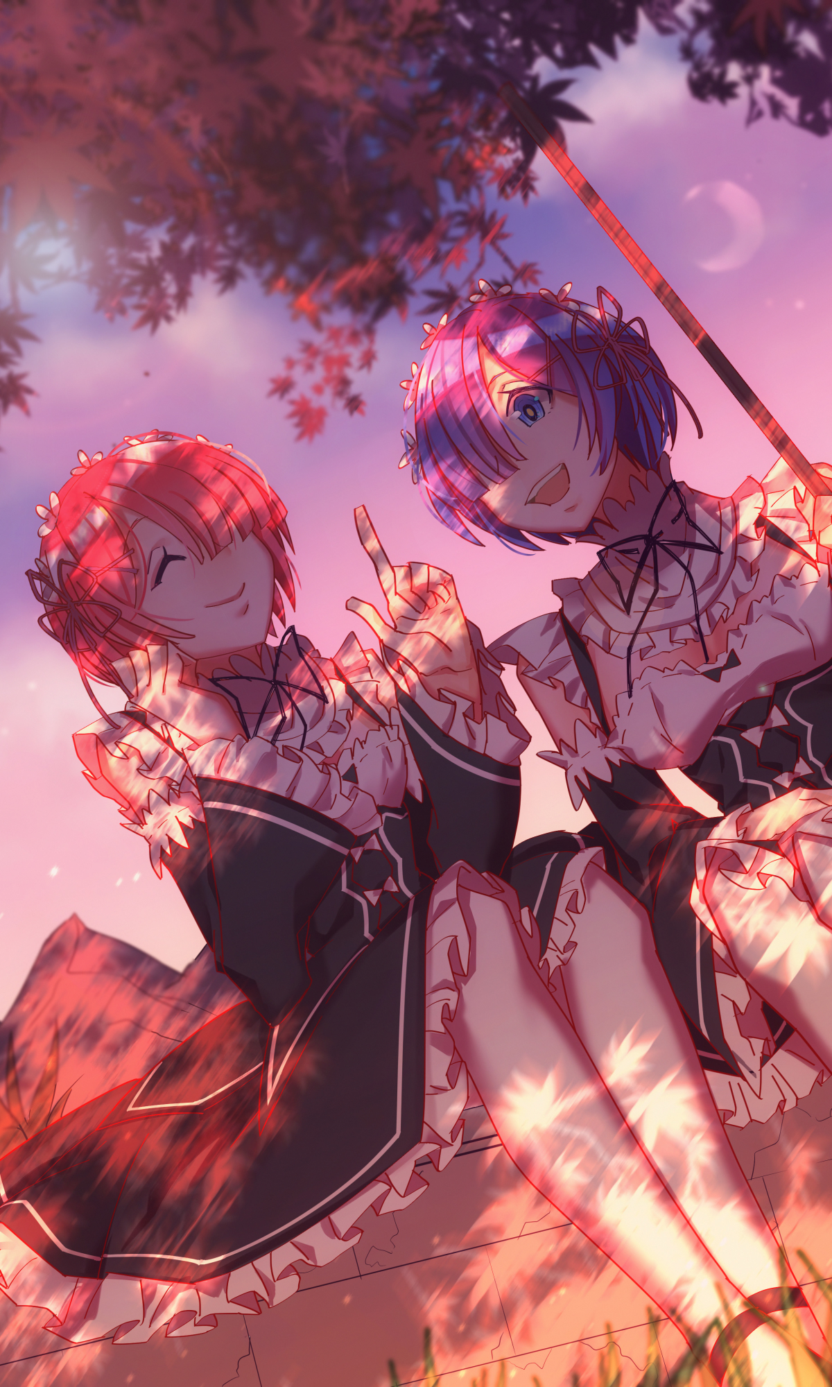 Descarga gratuita de fondo de pantalla para móvil de Animado, Re:zero Comenzando La Vida En Otro Mundo, Ram (Re: Cero), Rem (Re: Cero).