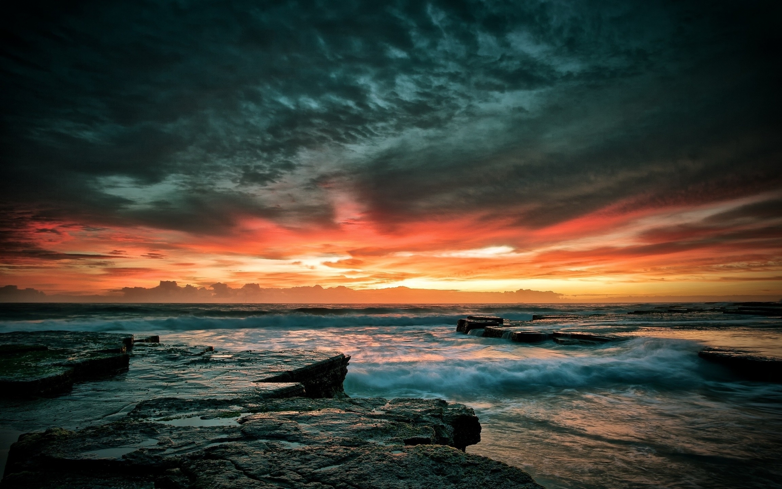 Baixe gratuitamente a imagem Pôr Do Sol, Mar, Oceano, Nuvem, Terra/natureza na área de trabalho do seu PC