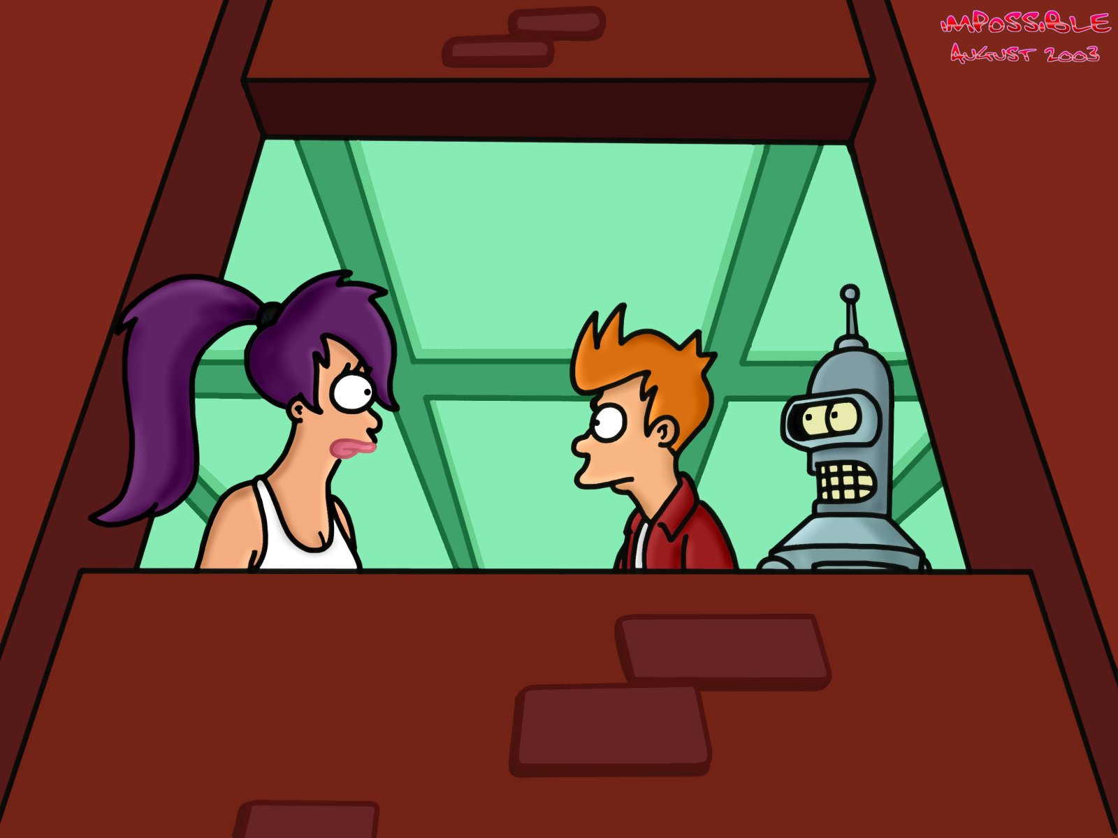 Baixar papel de parede para celular de Futurama, Bender (Futurama), Fry (Futurama), Leela (Futurama), Programa De Tv gratuito.