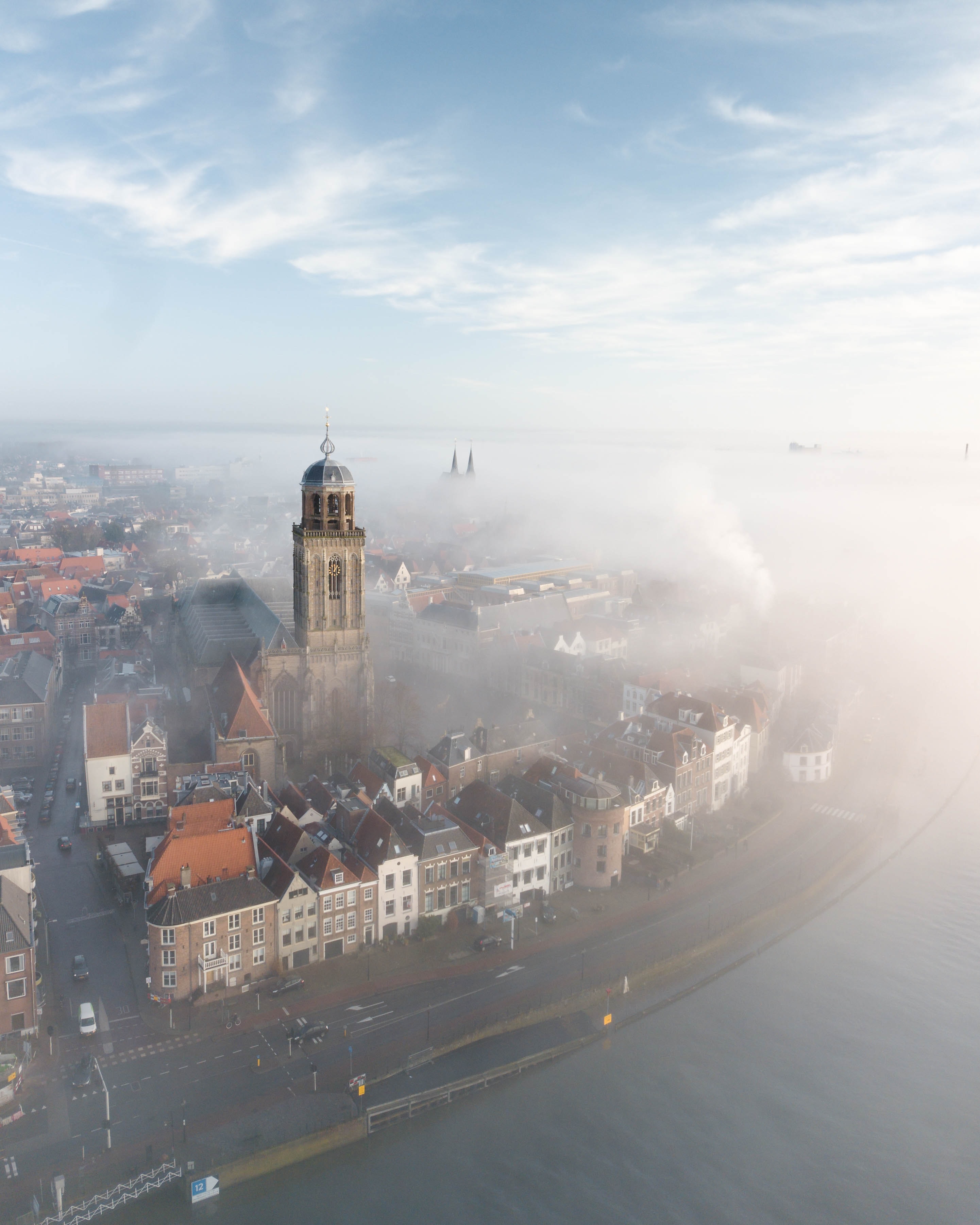 Free download wallpaper Cities, Building, Fog, City, Tower, Architecture on your PC desktop