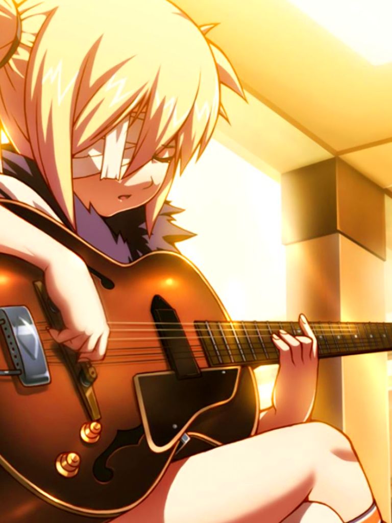 Handy-Wallpaper Gitarre, Hotel, Animes kostenlos herunterladen.