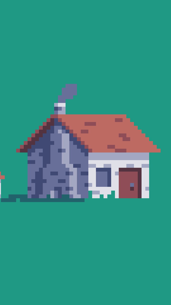 Download mobile wallpaper House, Artistic, Pixel Art for free.