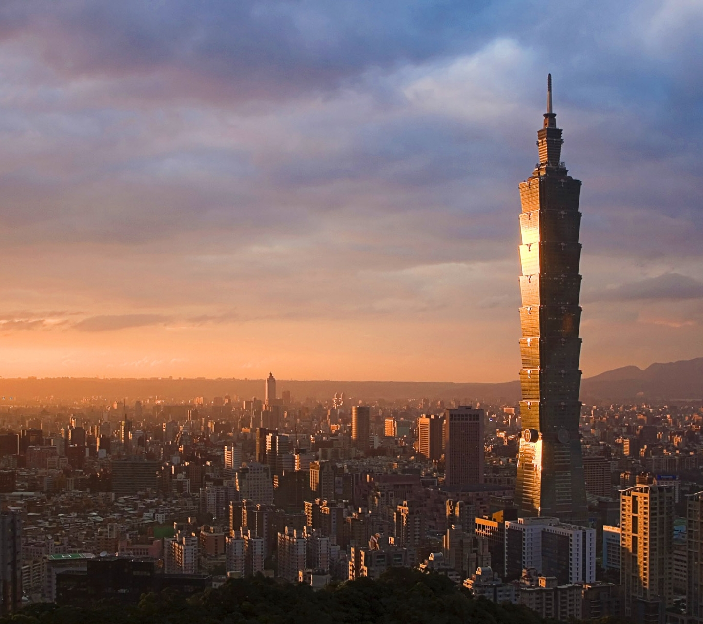 Laden Sie das Menschengemacht, Taipei 101-Bild kostenlos auf Ihren PC-Desktop herunter