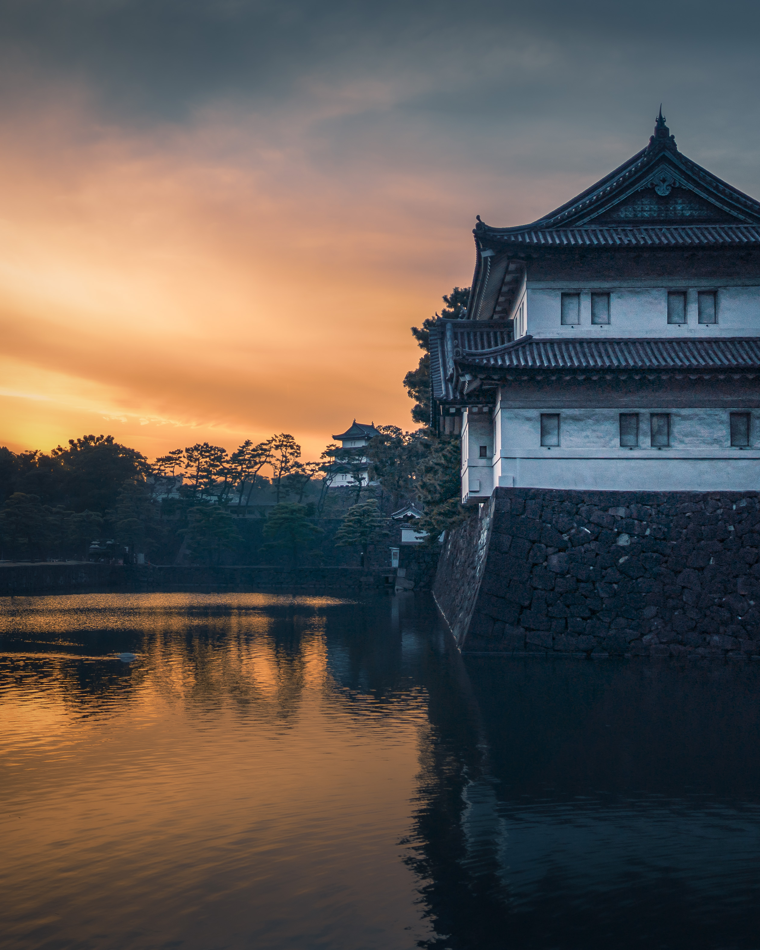 Download mobile wallpaper Miscellaneous, Building, Miscellanea, Rivers, Water, Architecture, Pagoda for free.