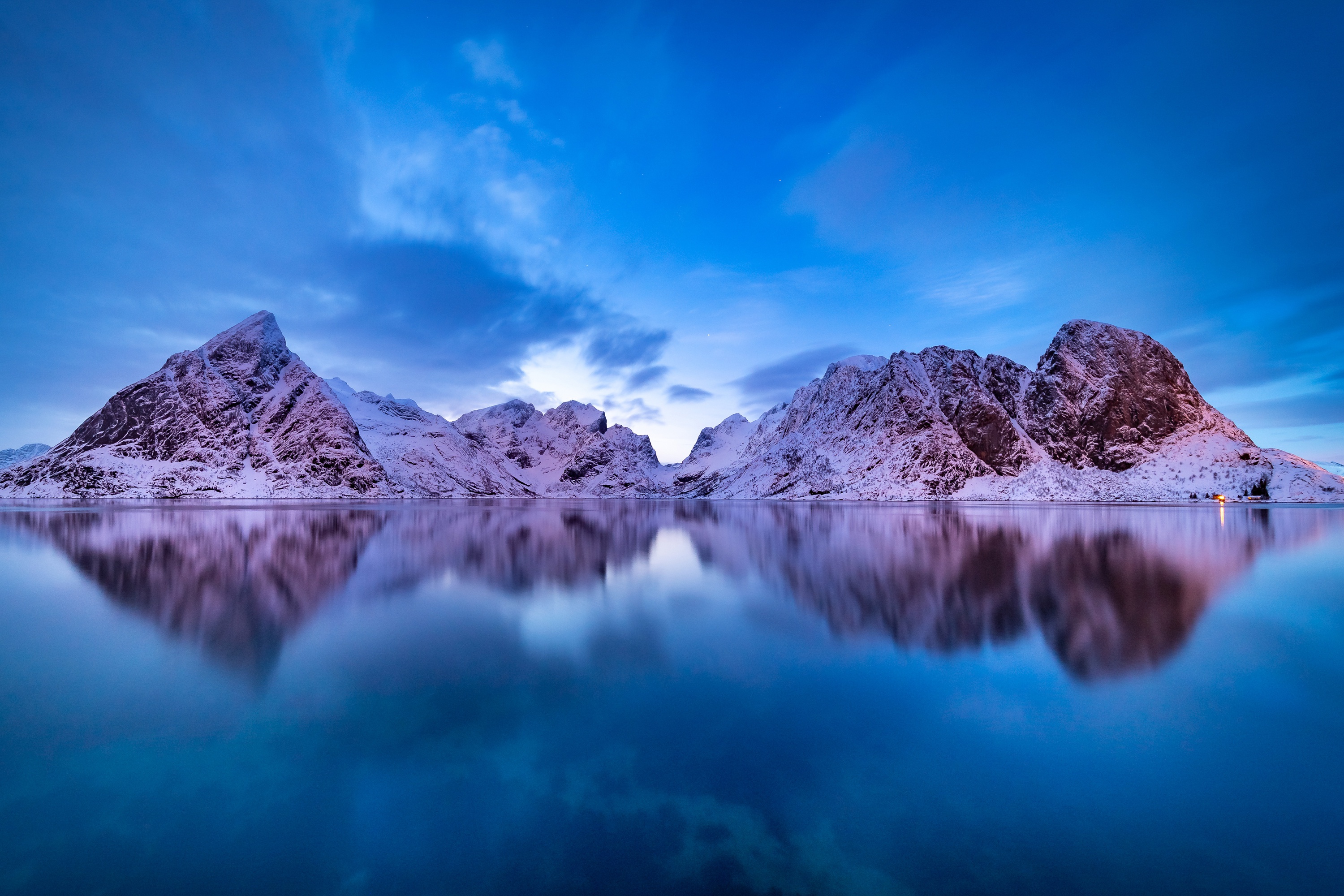 Free download wallpaper Winter, Lake, Reflection, Norway, Photography, Lofoten on your PC desktop
