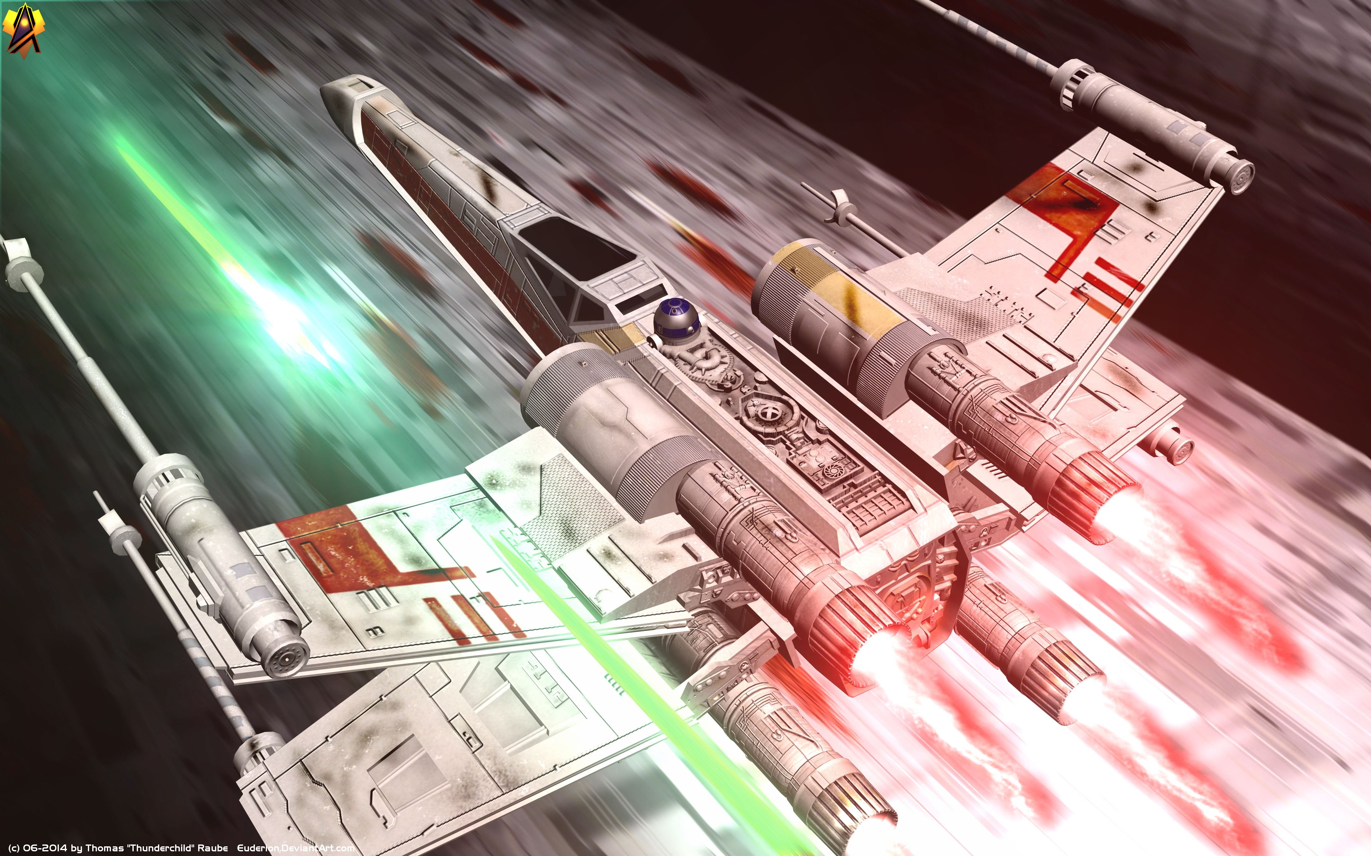 movie, star wars episode iv: a new hope, star wars, starfighter, starship, trenchrun, x wing