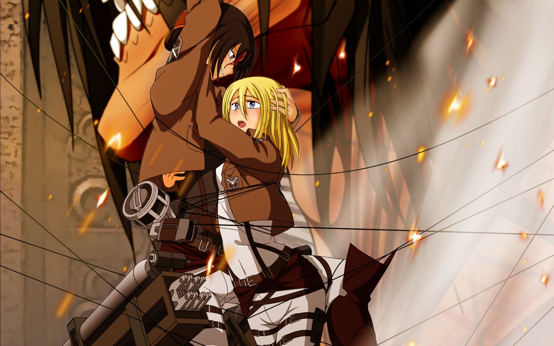 Download mobile wallpaper Anime, Attack On Titan, Historia Reiss, Ymir (Attack On Titan) for free.