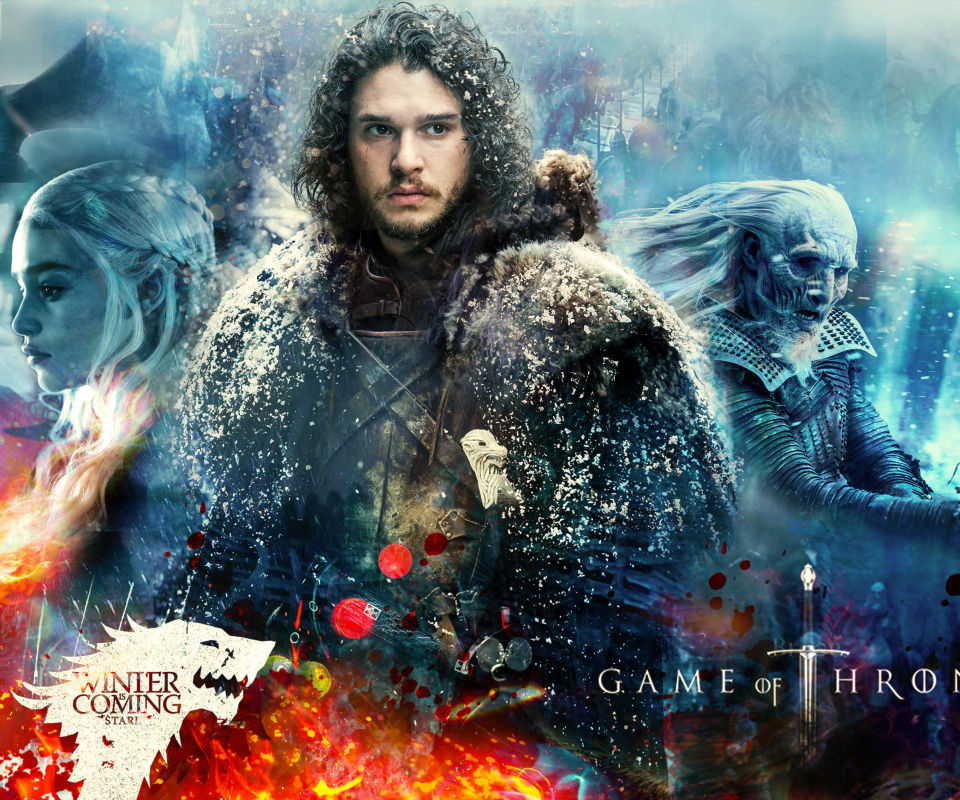 Laden Sie das Fernsehserien, Kit Harington, Jon Schnee, Game Of Thrones: Das Lied Von Eis Und Feuer, Daenerys Targaryen, Emilia Clarke, Weißer Wanderer-Bild kostenlos auf Ihren PC-Desktop herunter