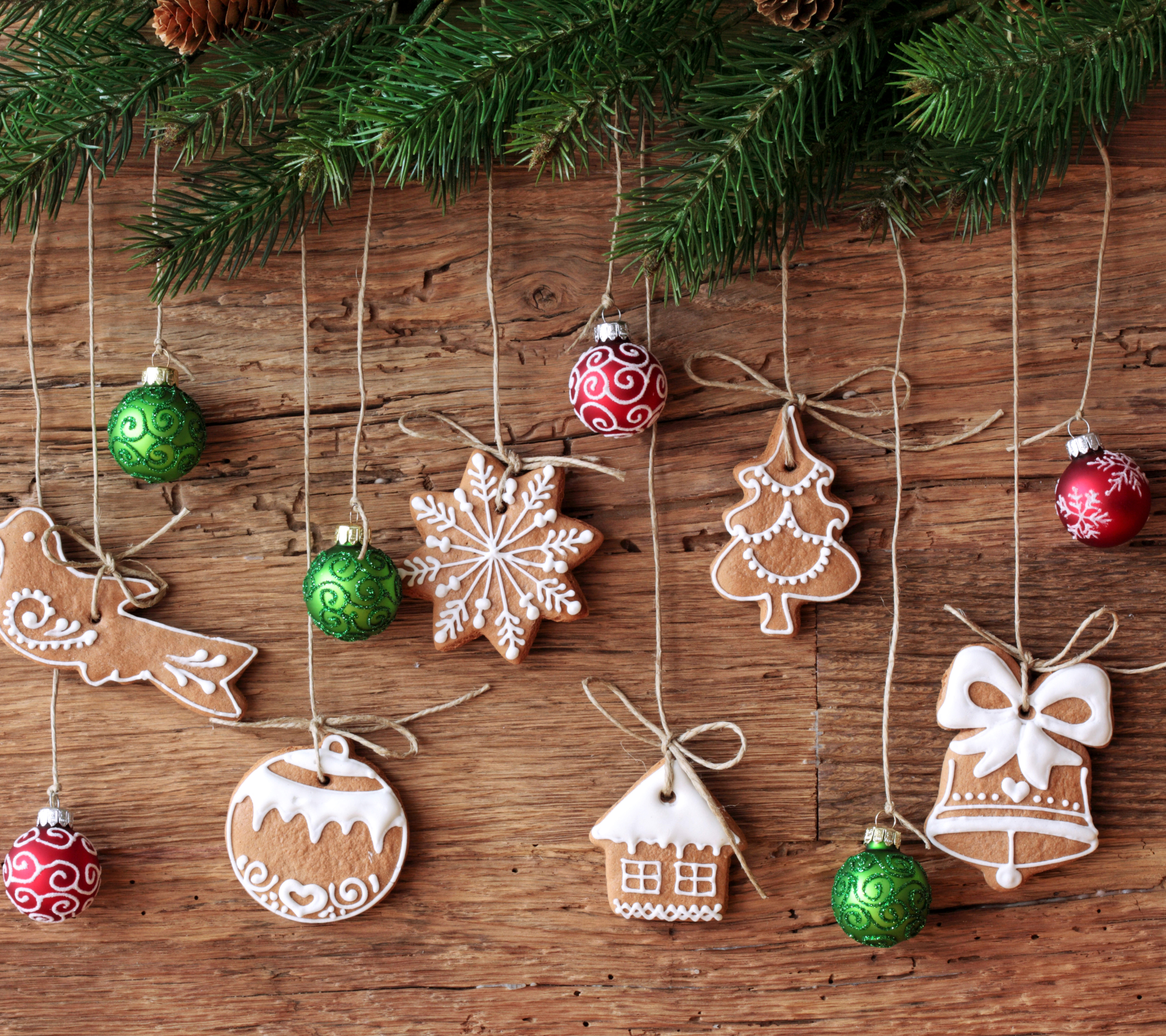 Free download wallpaper Christmas, Holiday, Gingerbread, Cookie, Christmas Ornaments on your PC desktop