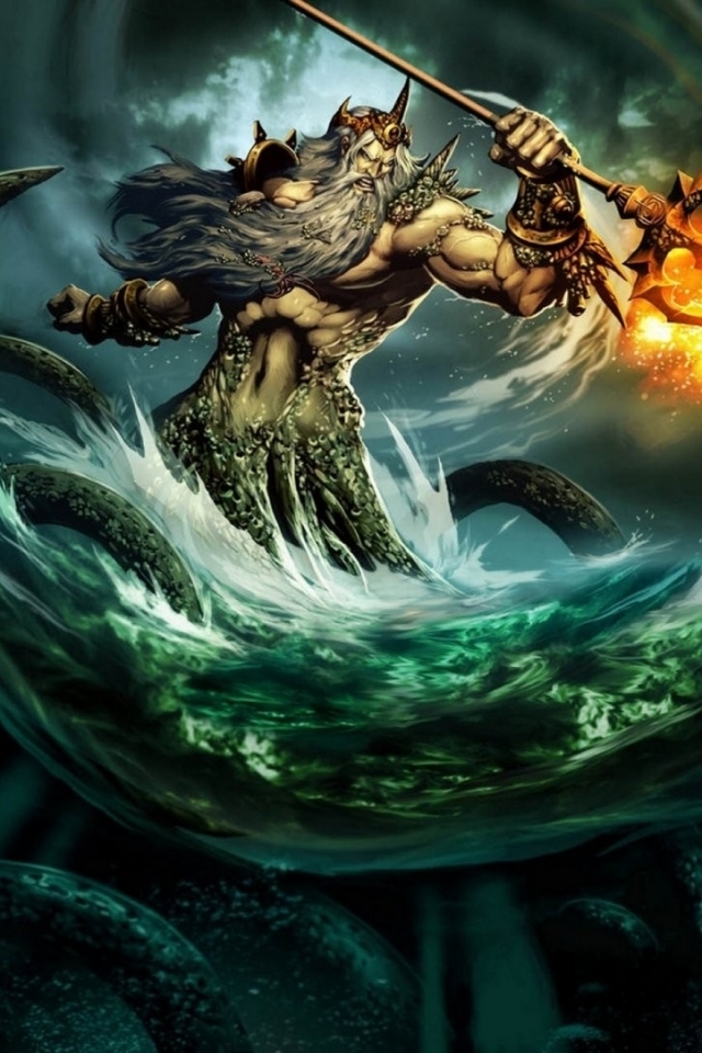 Descarga gratuita de fondo de pantalla para móvil de Historietas, Poseidón.